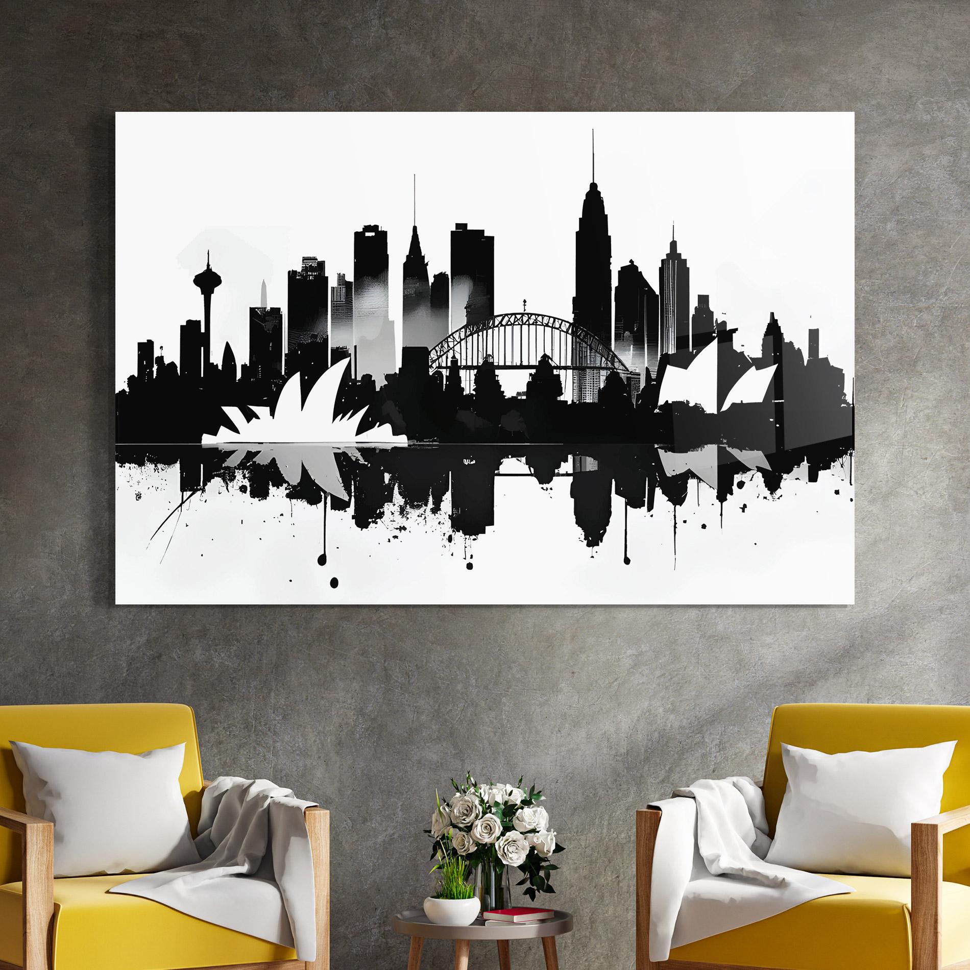 Glasbild Opera House Art mockup 4