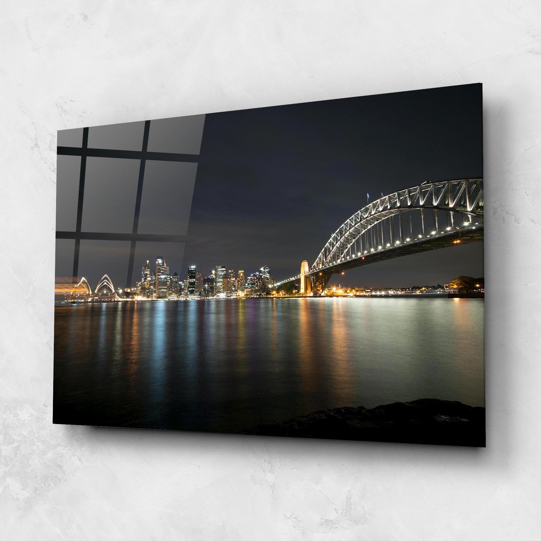 Glasbild Harbour Bridge mockup 1