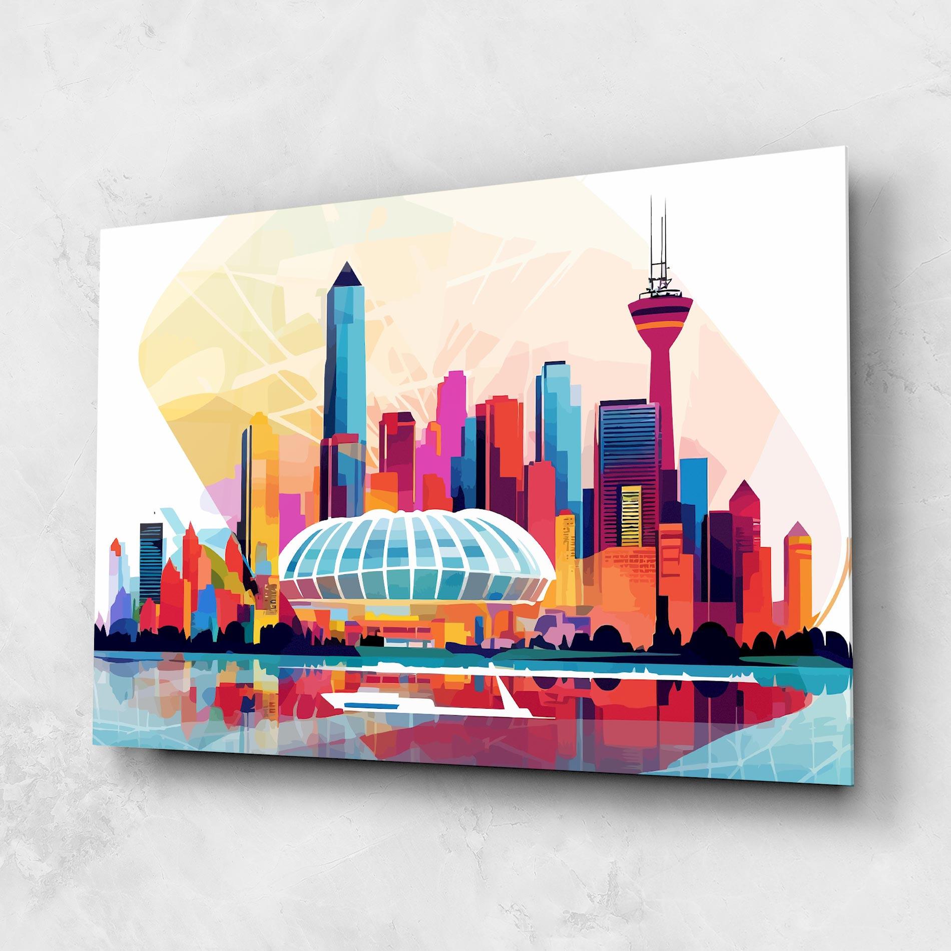 Glasbild Olympic Stadium Color mockup 1