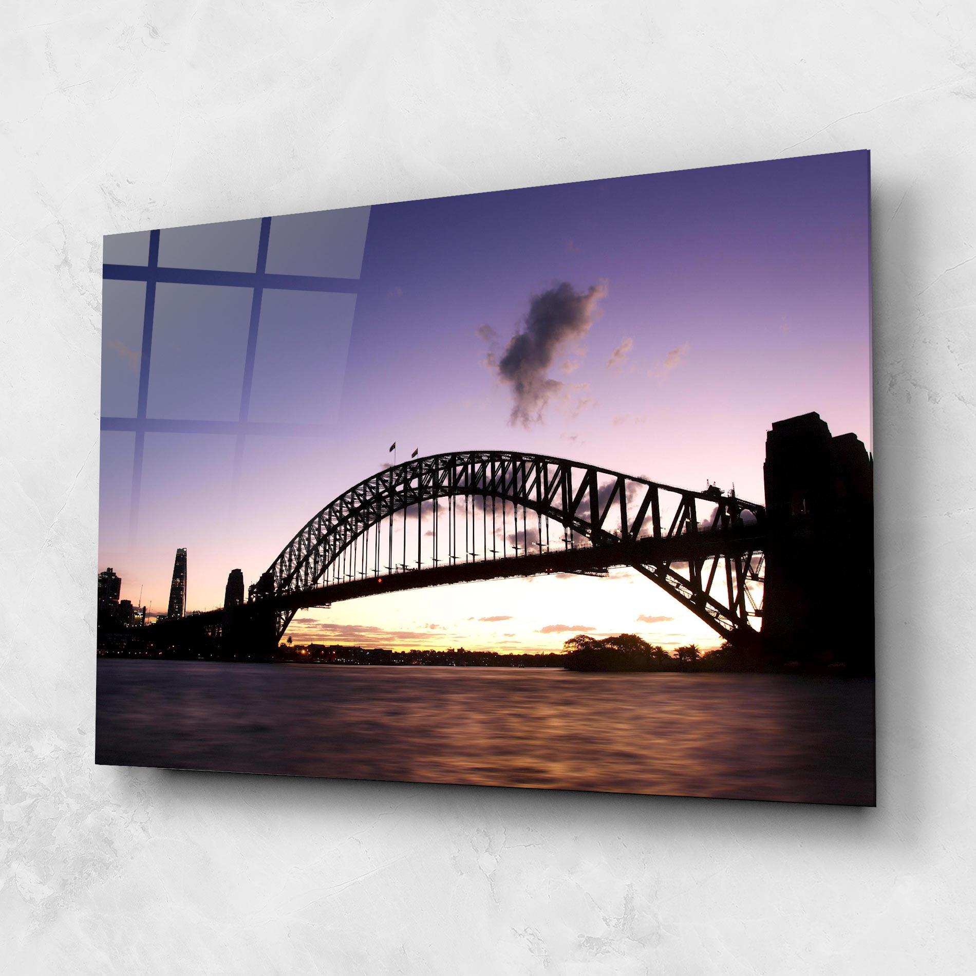 Glasbild Purple Sky Sydney mockup 1
