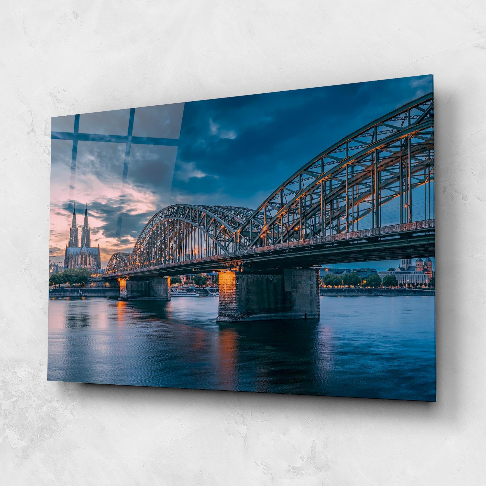 Glasbild River Whith Trains mockup 1