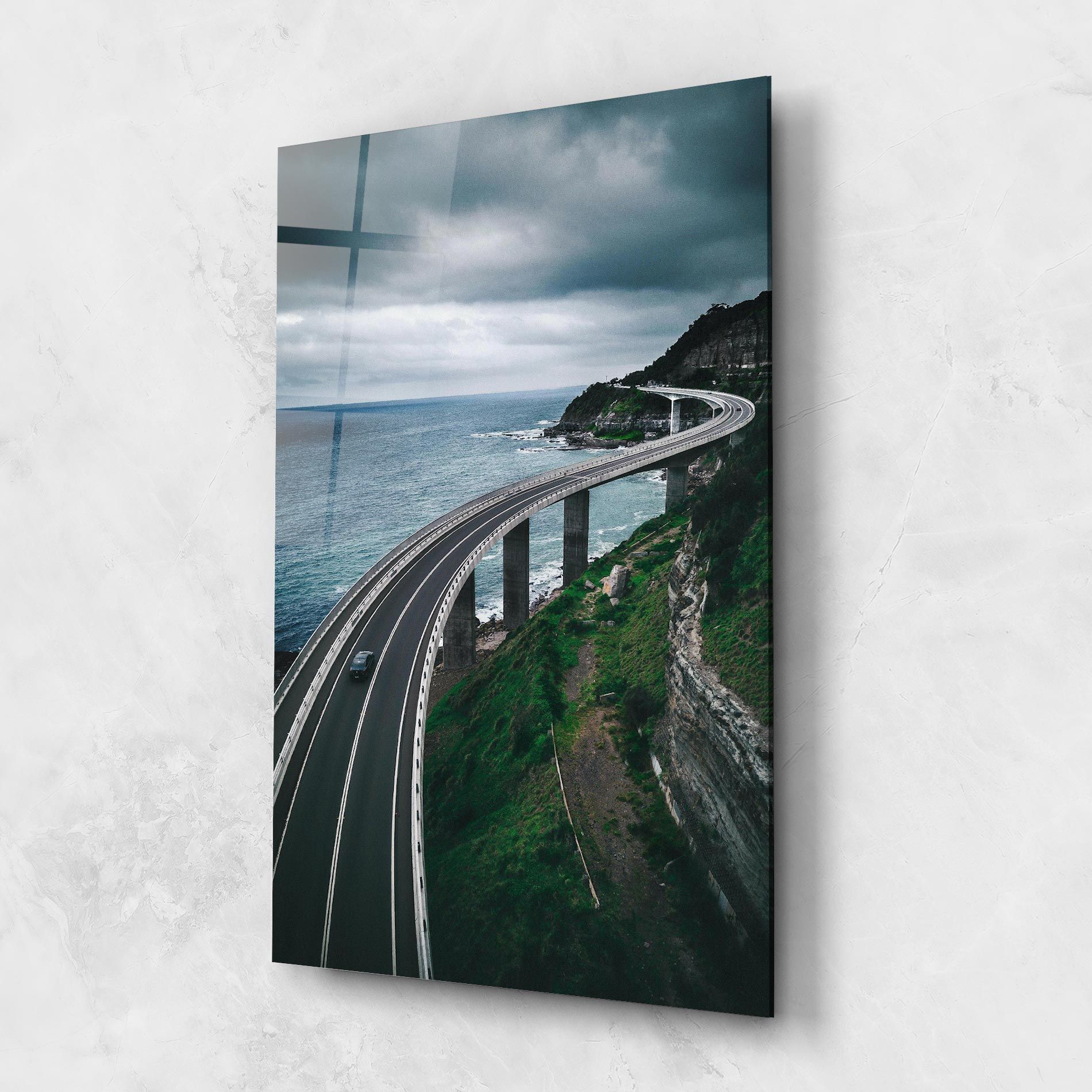 Road Cloudy Day mockup 1