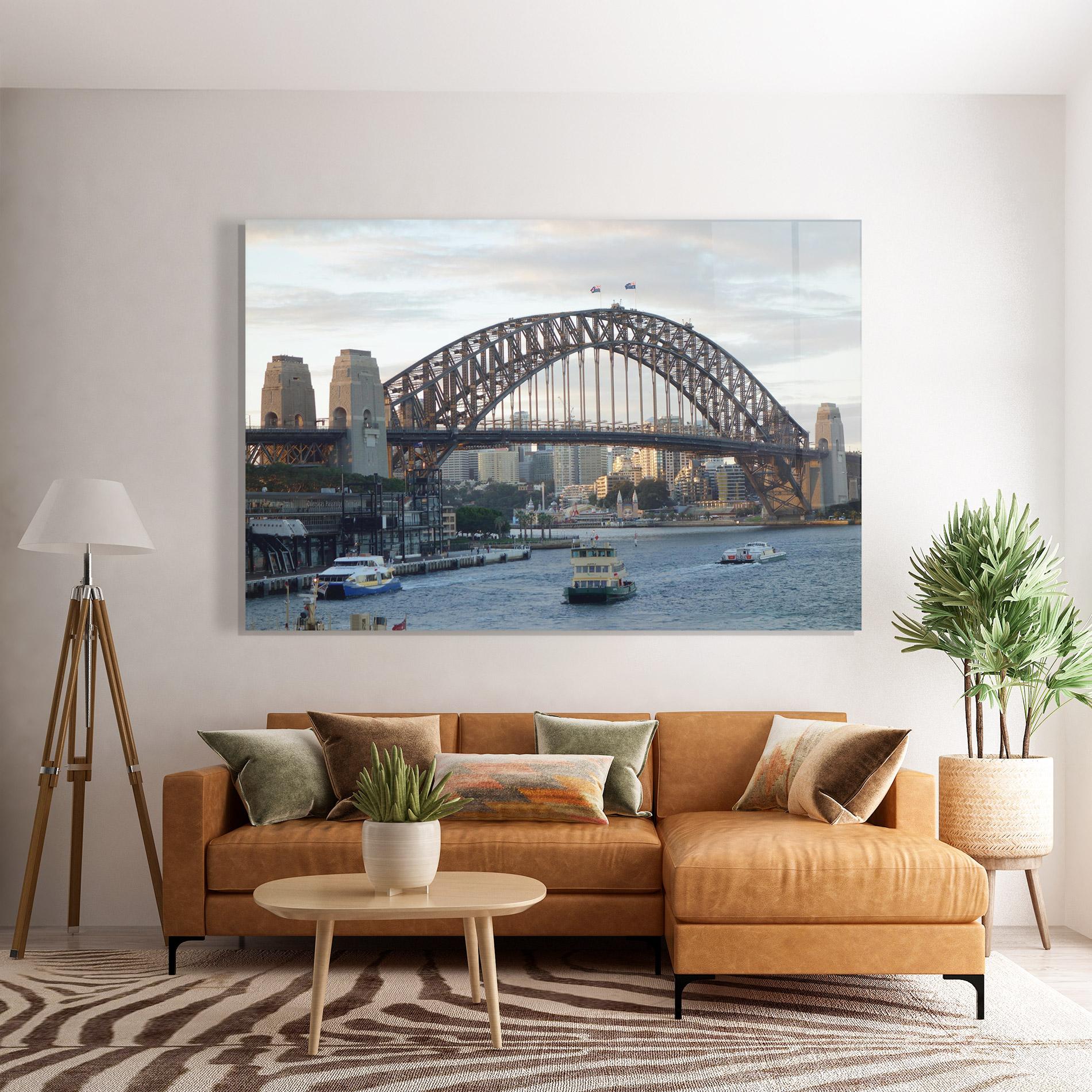 Glasbild Harbour Bridge View mockup 7
