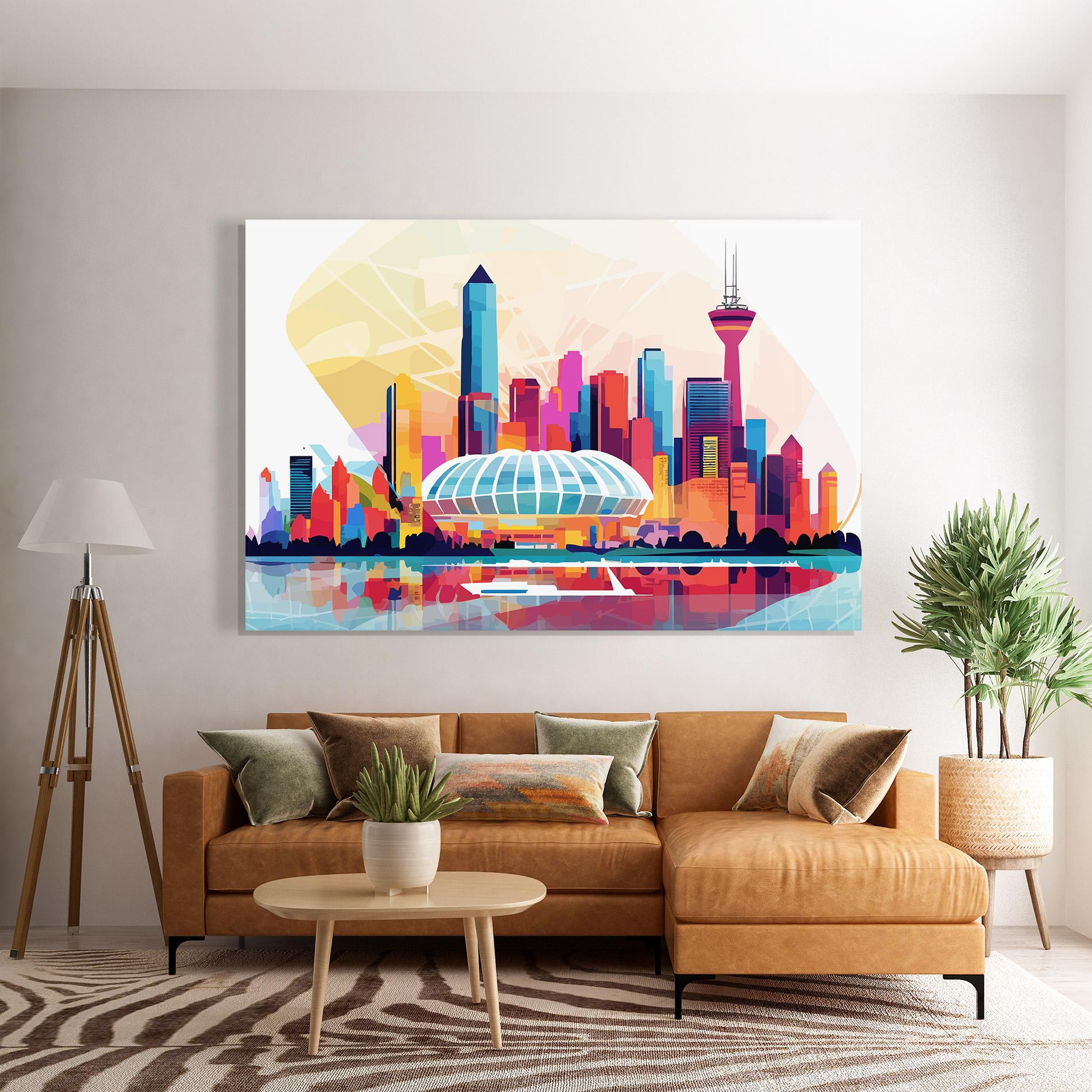 Glasbild Olympic Stadium Color mockup 7