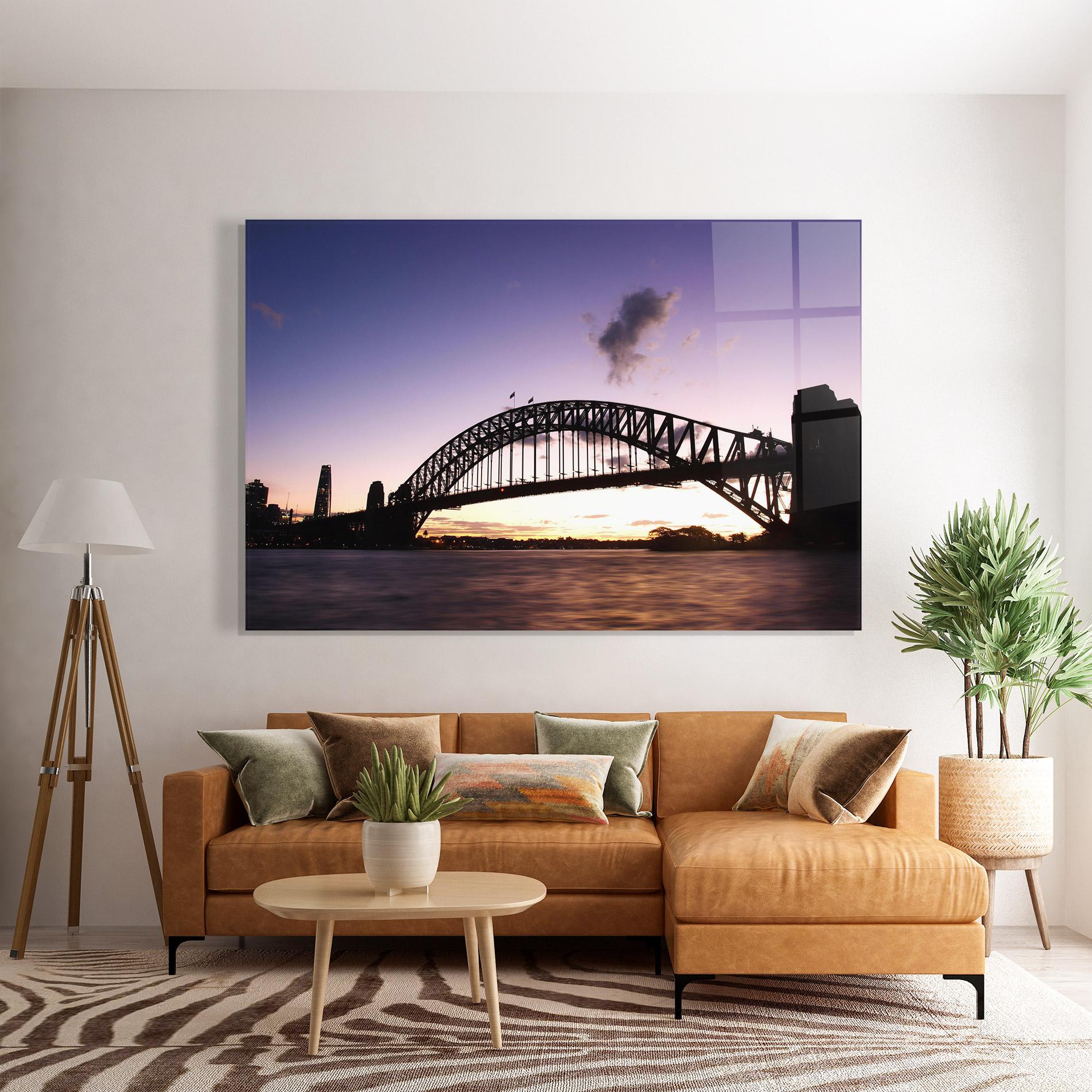 Glasbild Purple Sky Sydney mockup 7