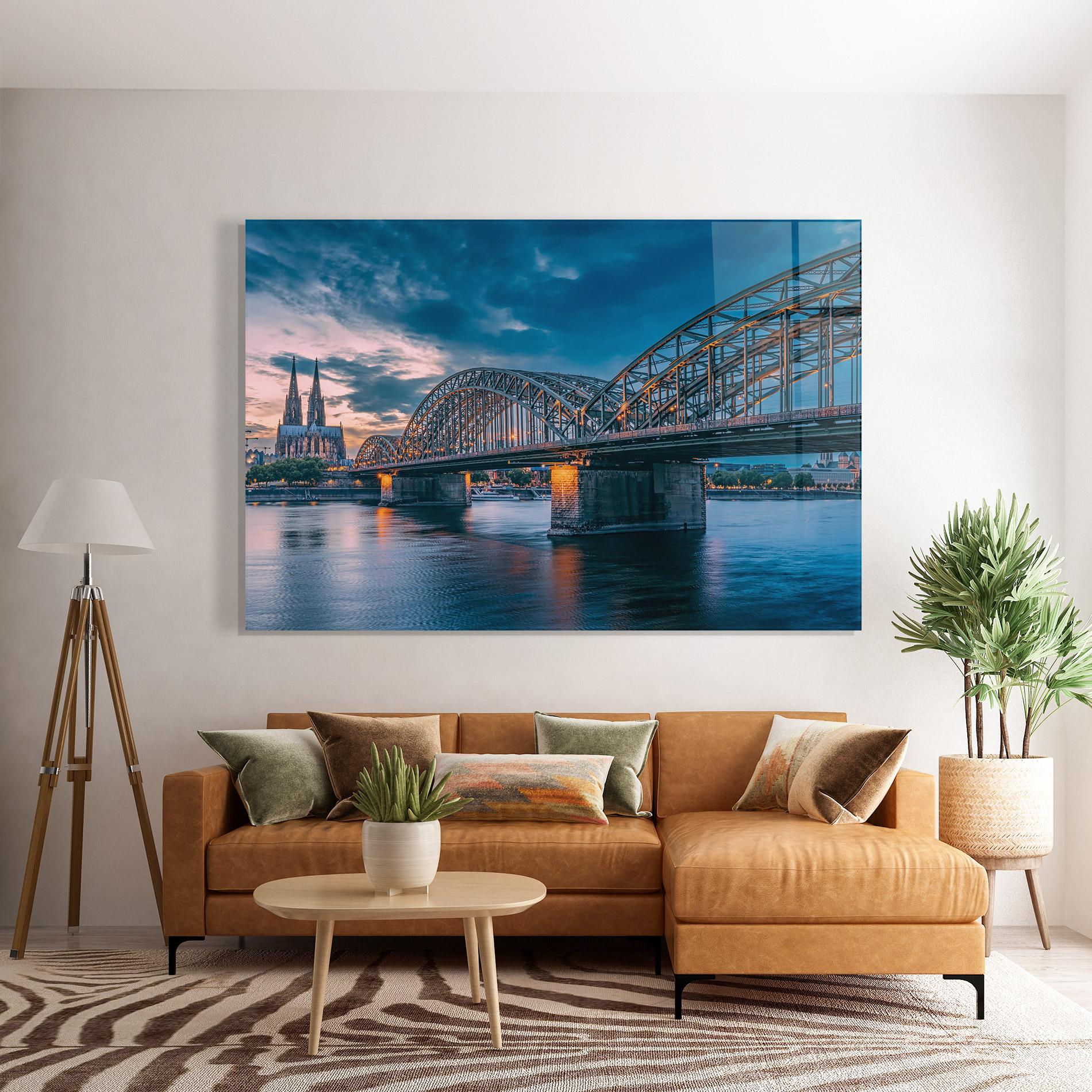 Glasbild River Whith Trains mockup 7