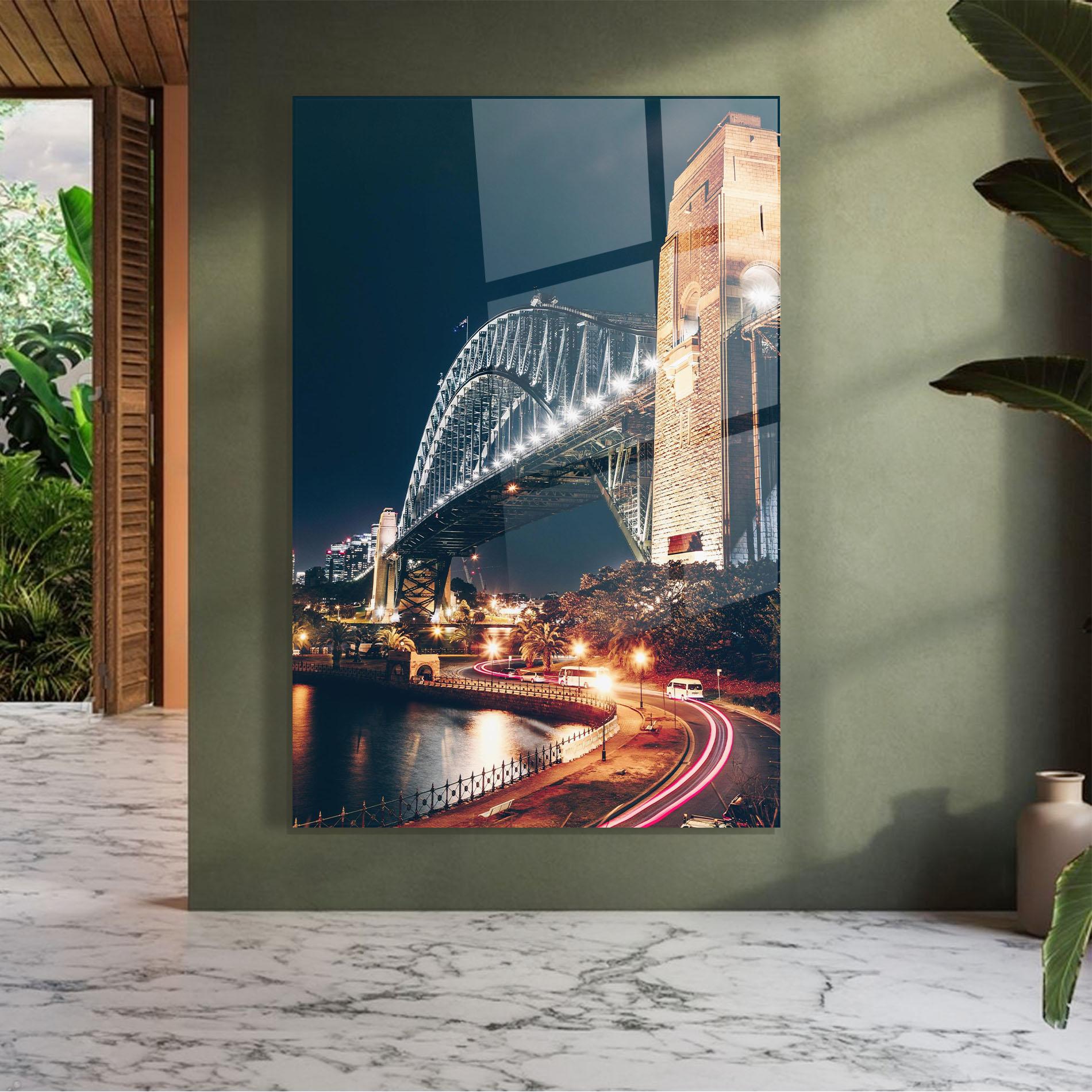 Glasbild Sydney Harbour Bridge mockup 7