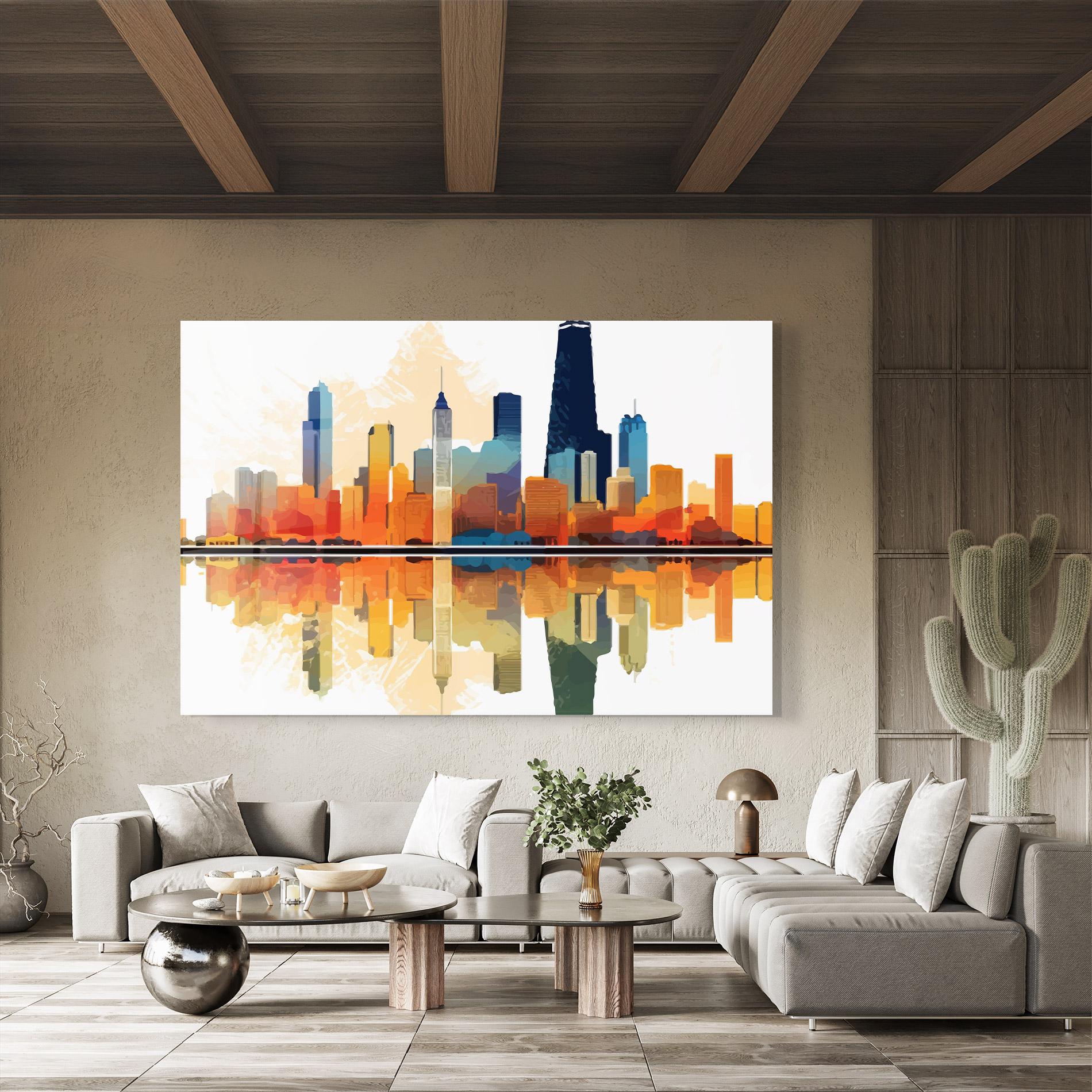 Glasbild Australian River mockup 8