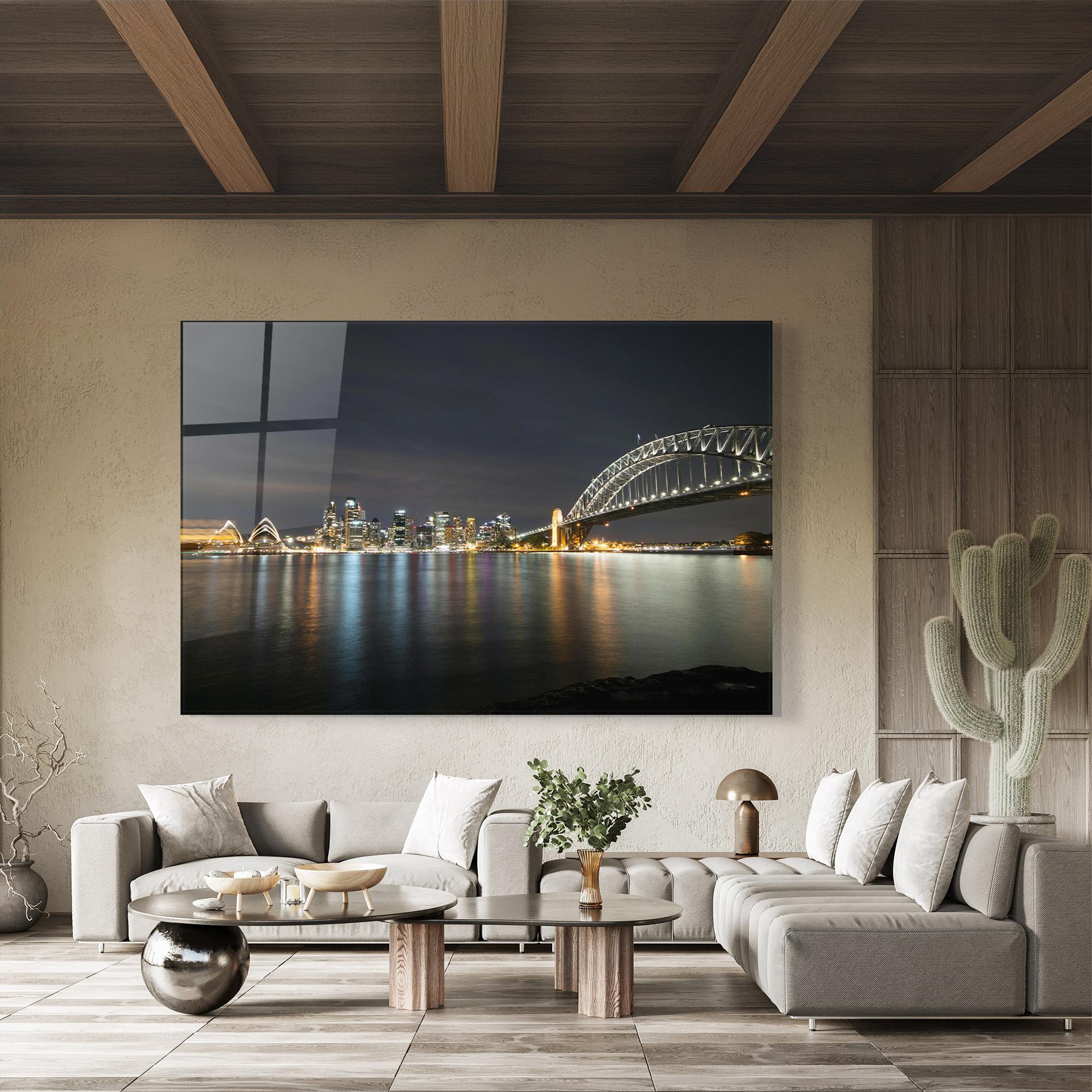 Glasbild Harbour Bridge mockup 8