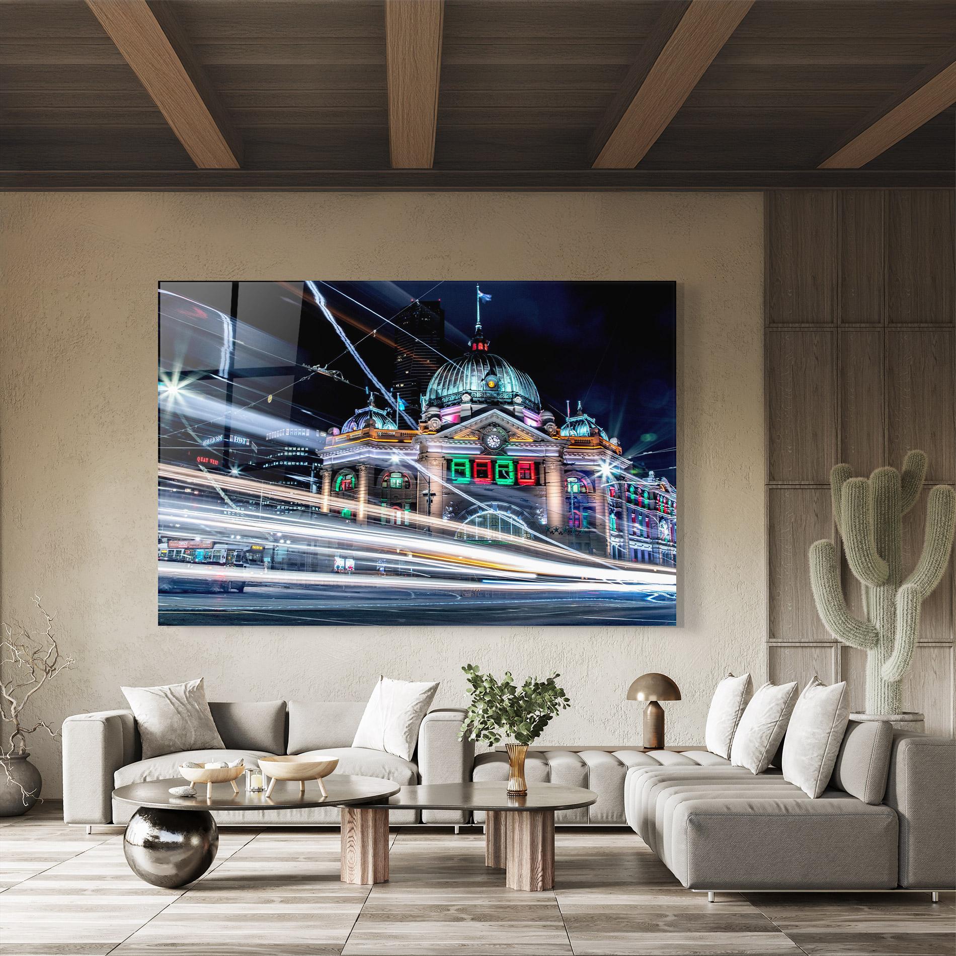 Glasbild Night Move View mockup 8