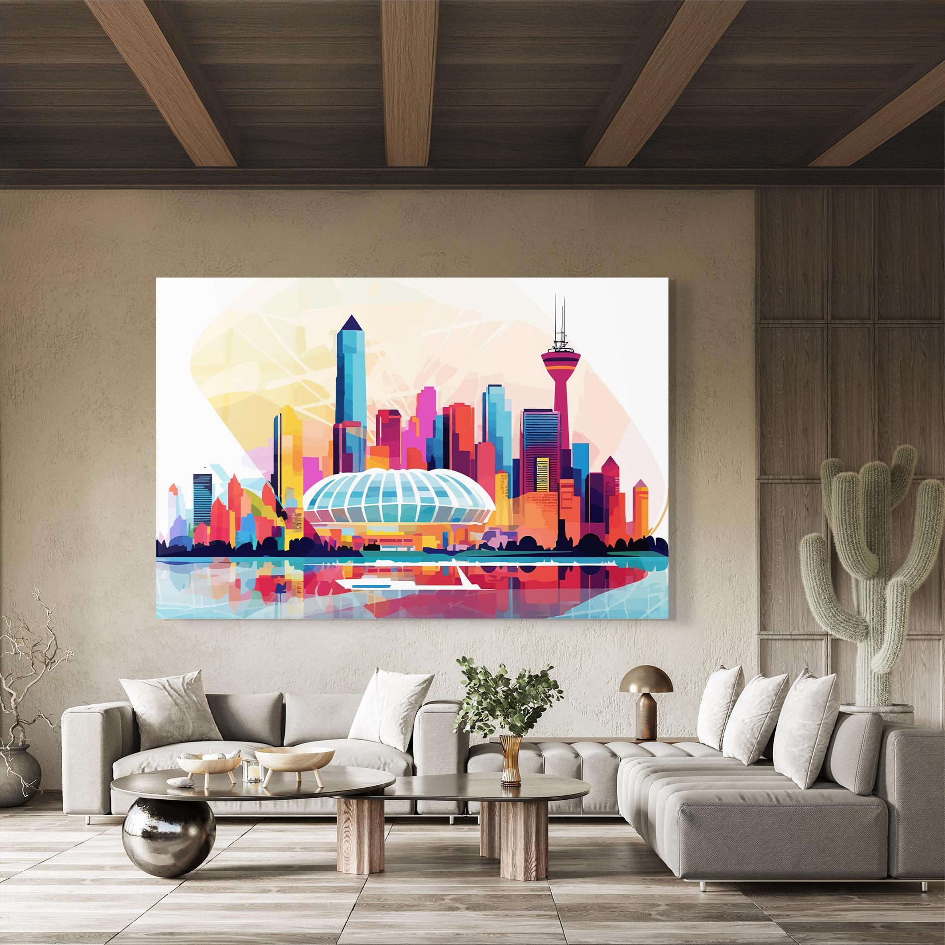 Glasbild Olympic Stadium Color mockup 8