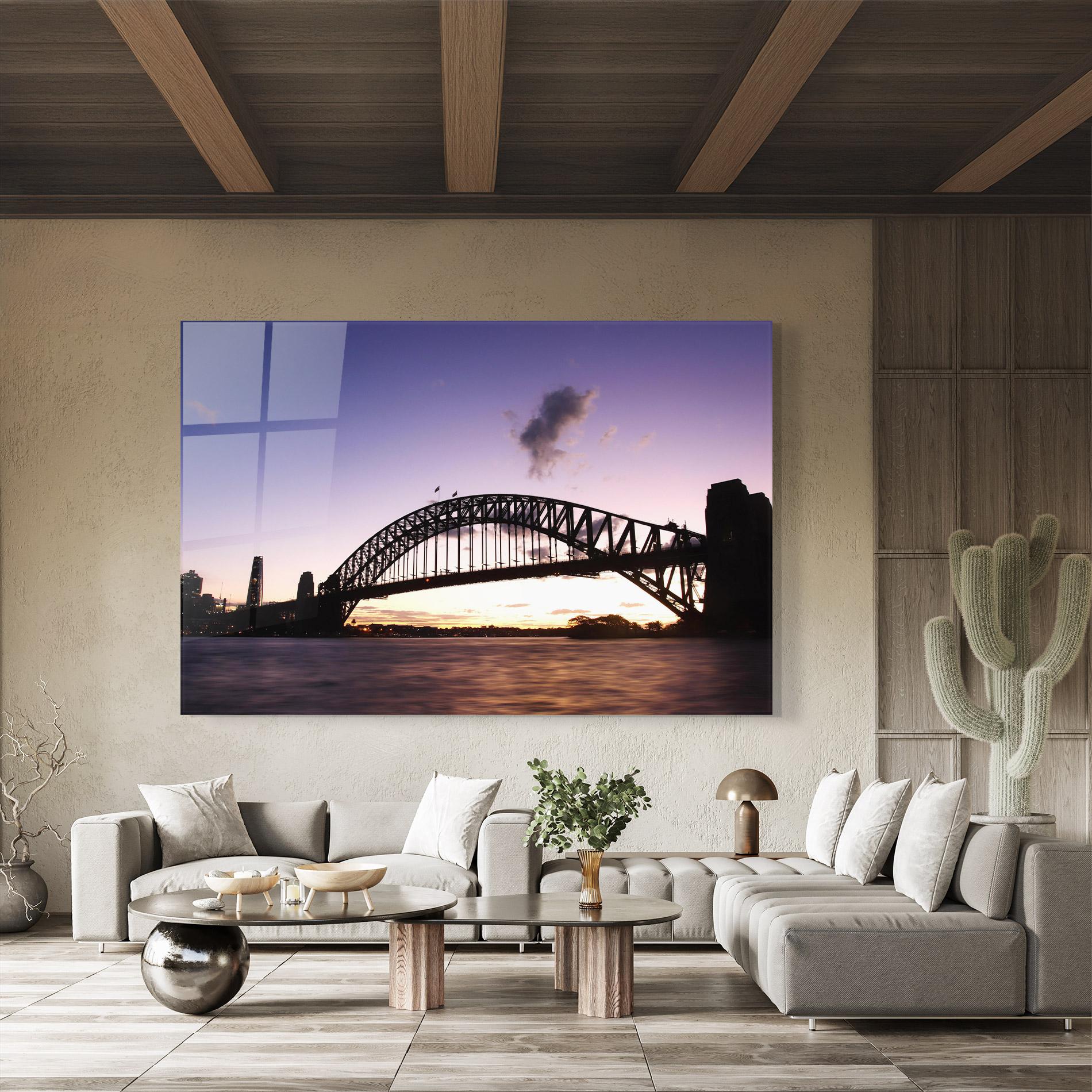 Glasbild Purple Sky Sydney mockup 8