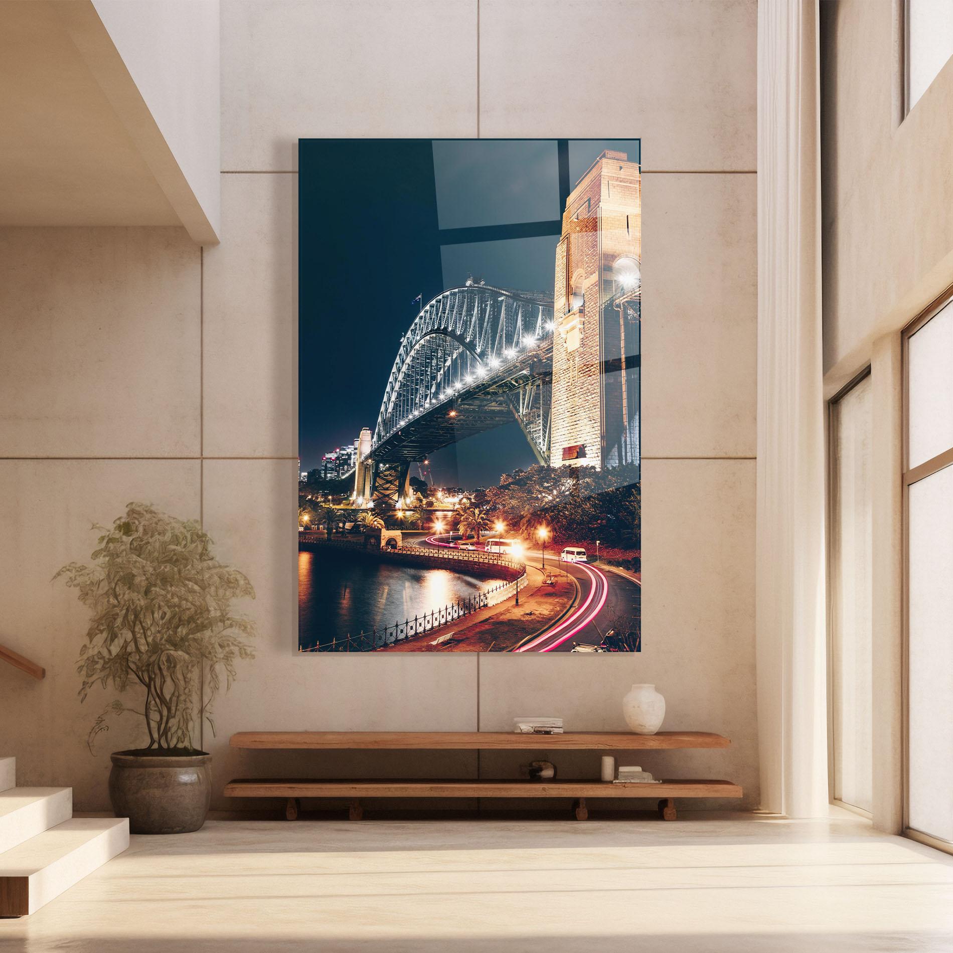Glasbild Sydney Harbour Bridge mockup 8