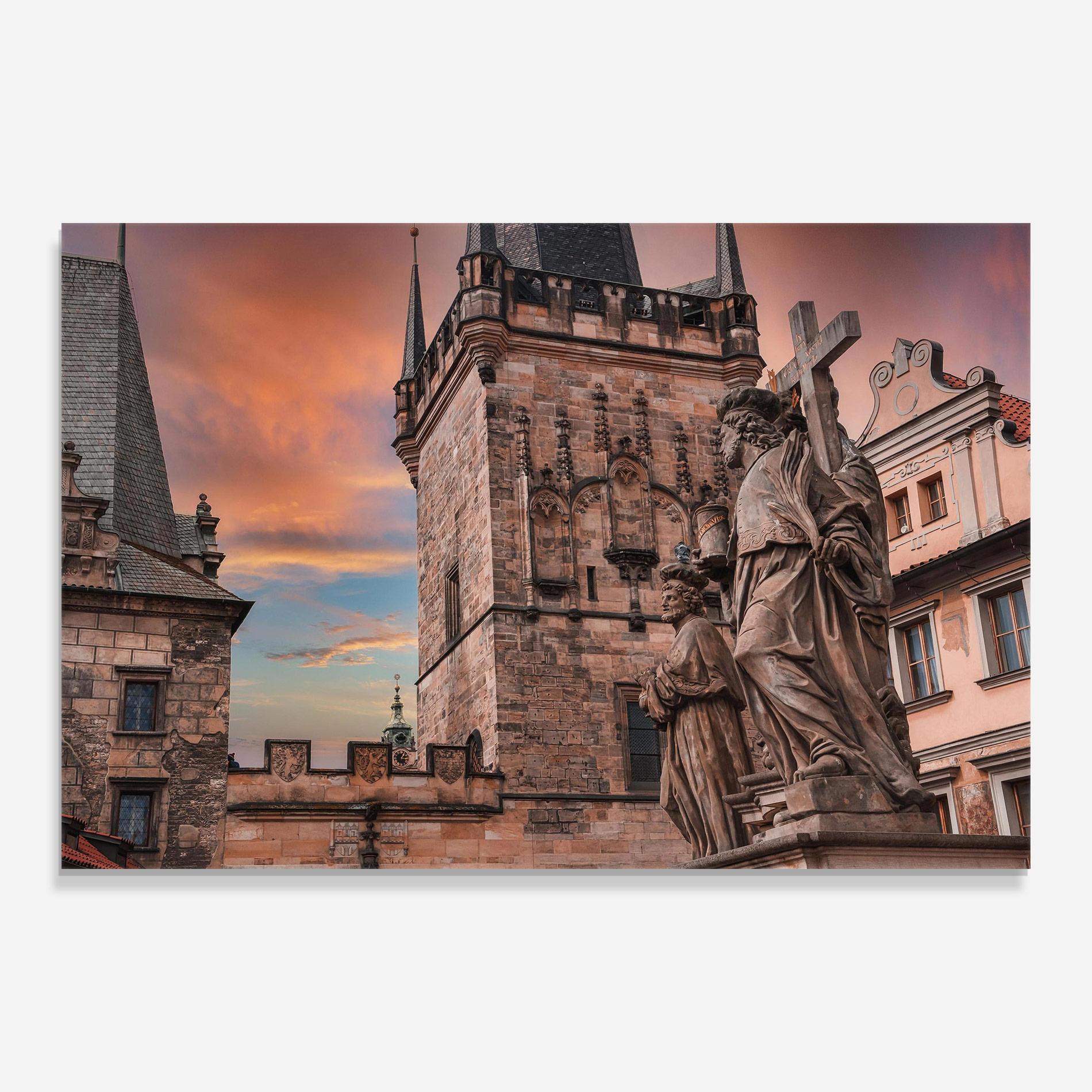 Glasbild Charles Bridge mockup 0