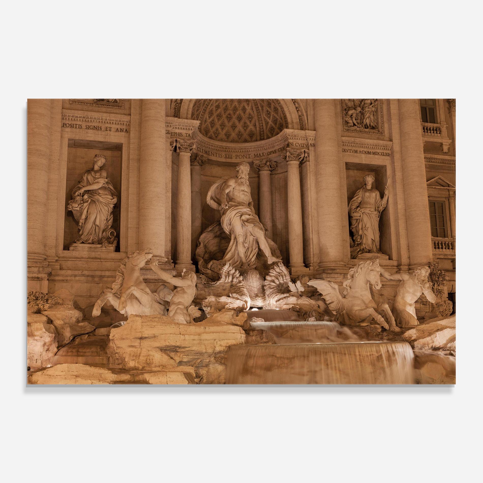 Glasbild Fontana Di Trevi mockup 0