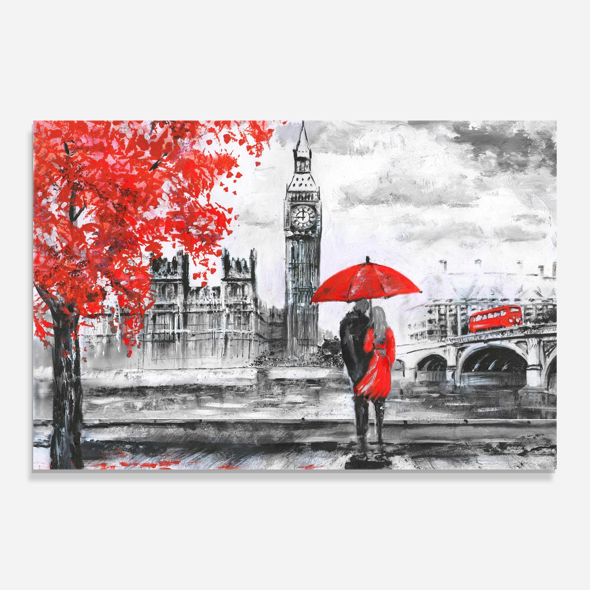 Glasbild London Love mockup 0