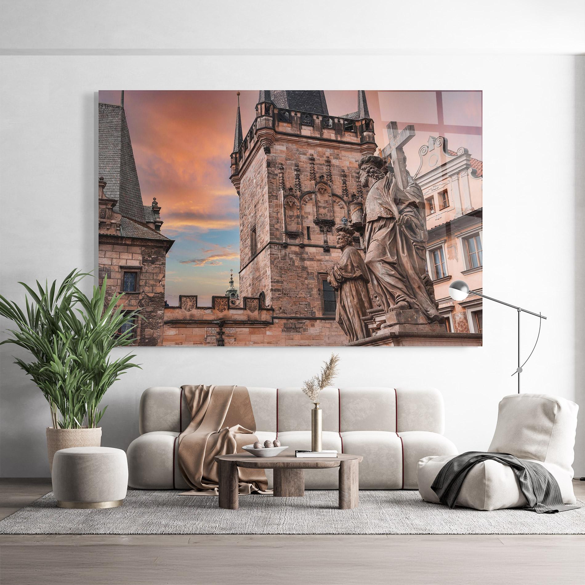 Glasbild Charles Bridge mockup 9