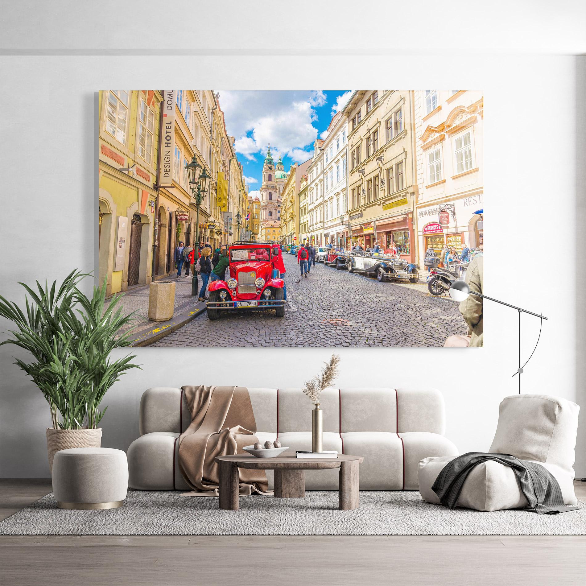 Glasbild Czech Republic Car mockup 9