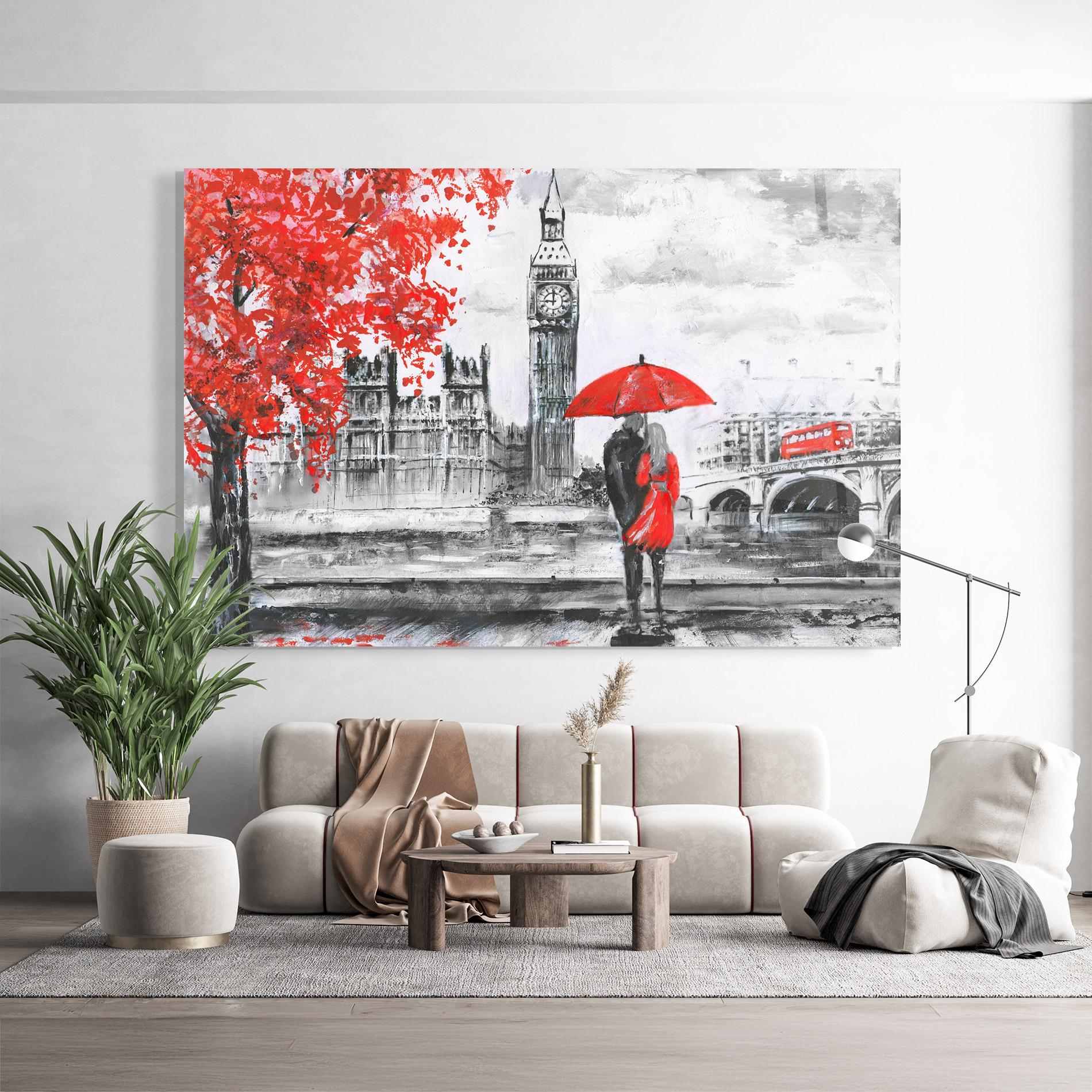 Glasbild London Love mockup 9