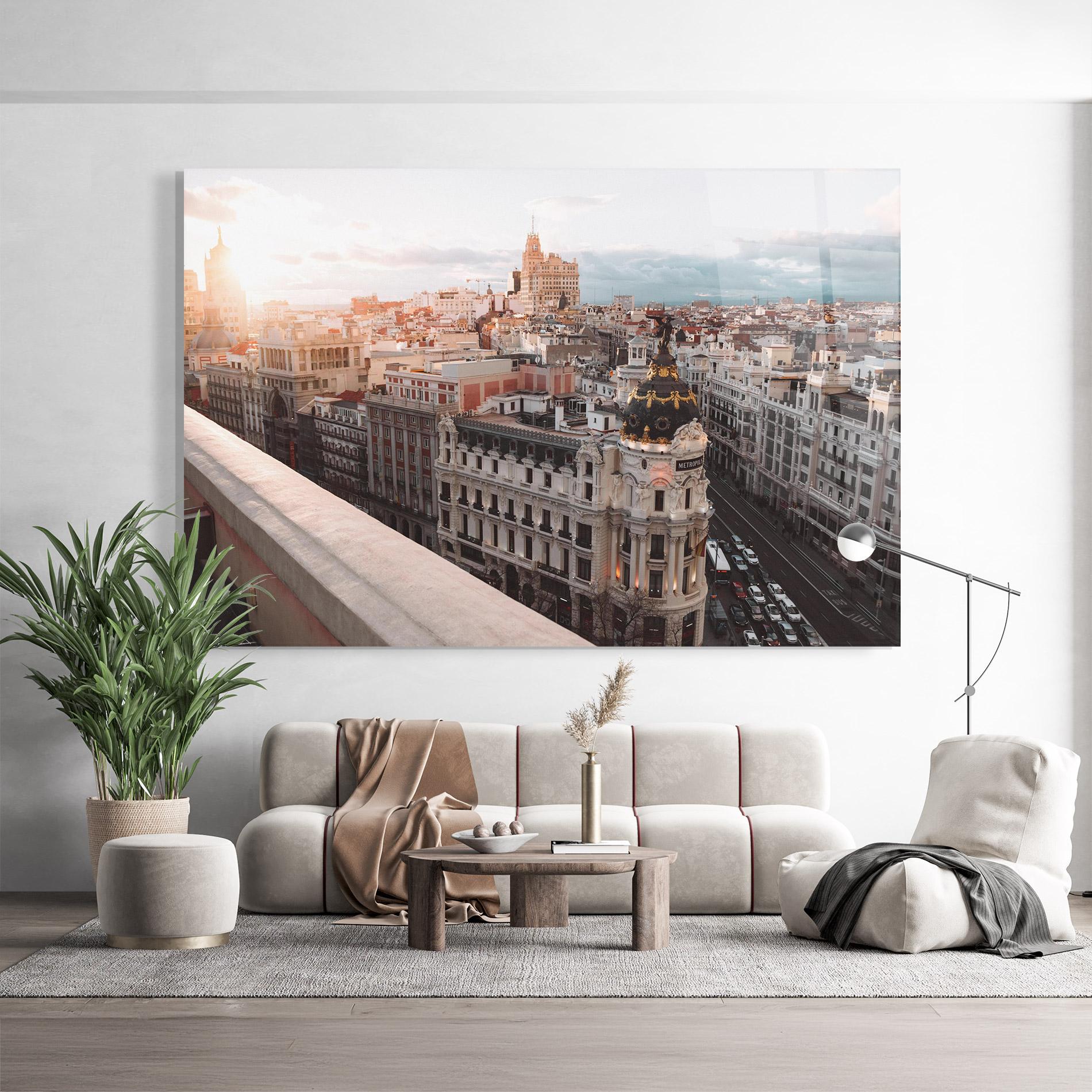 Glasbild Spain Sunrise mockup 9