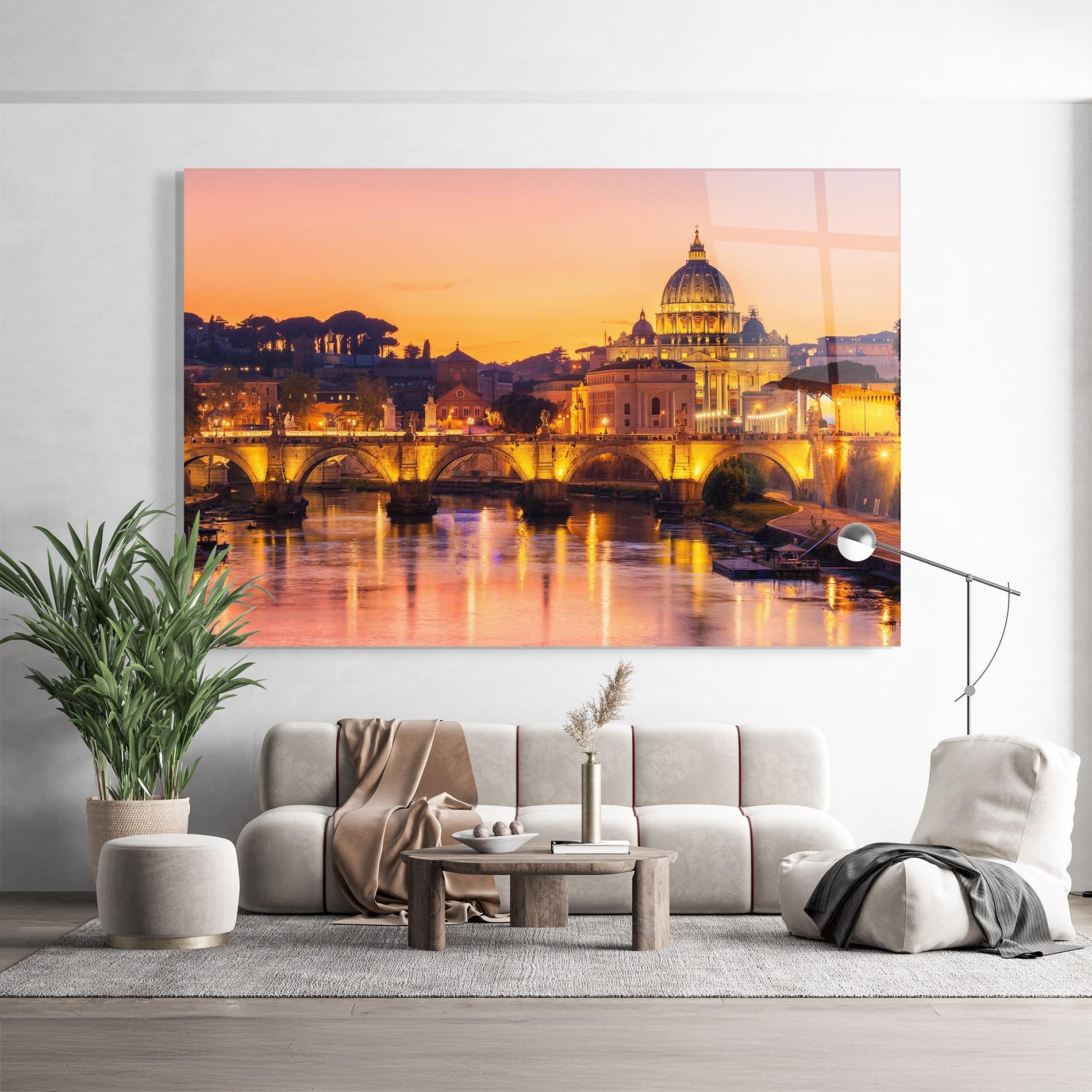 Glasbild St Peter Basilica mockup 9