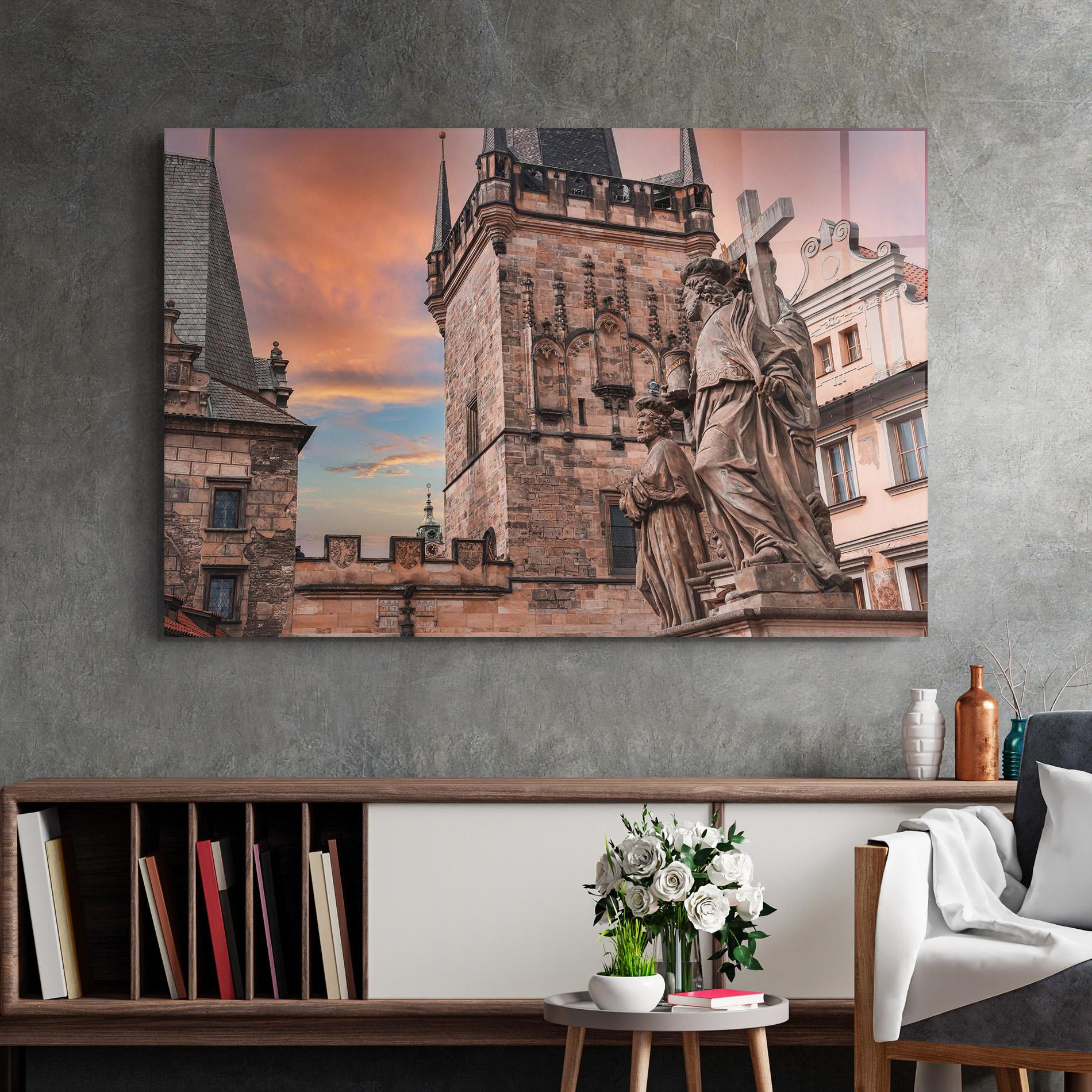 Glasbild Charles Bridge mockup 2