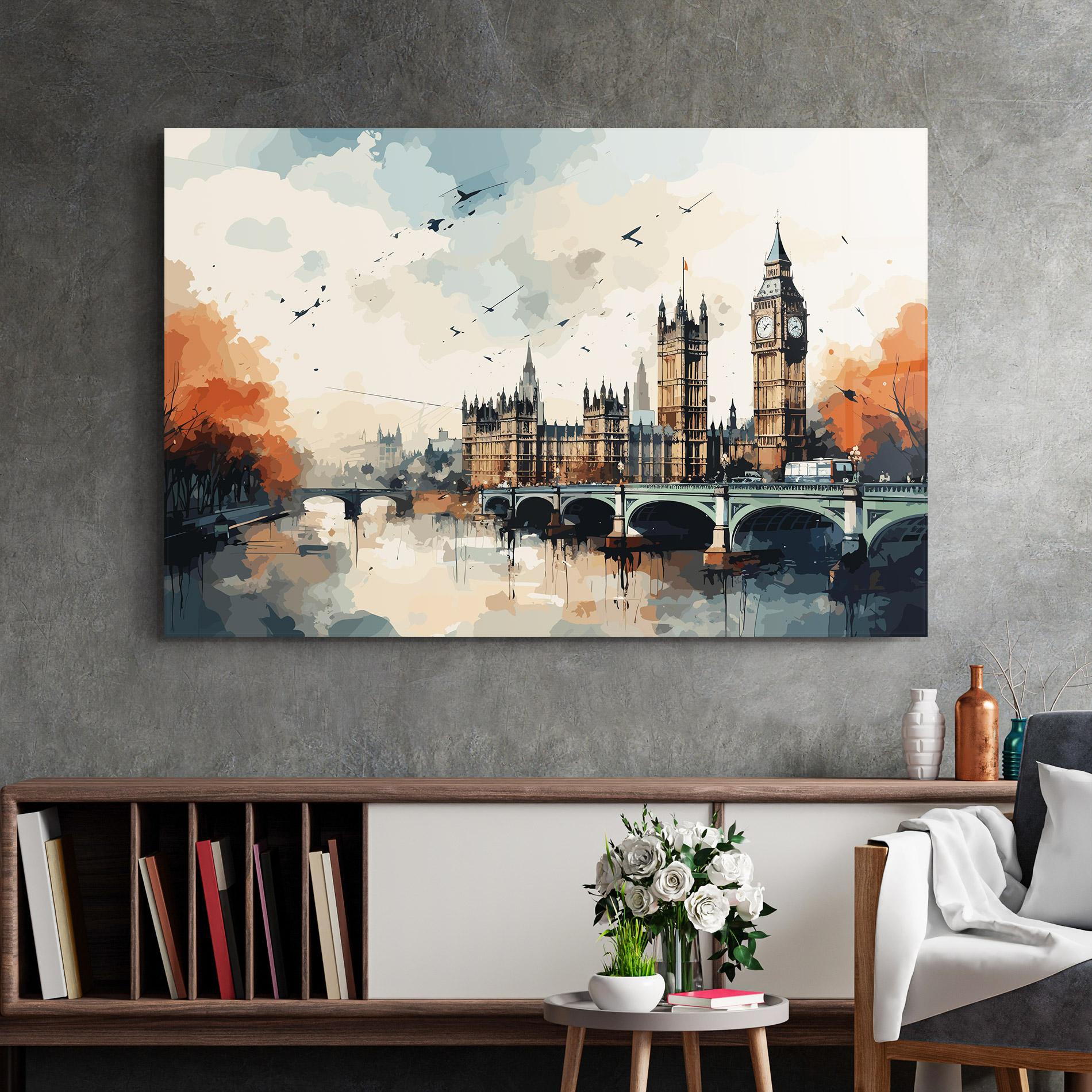 Glasbild England Art mockup 2