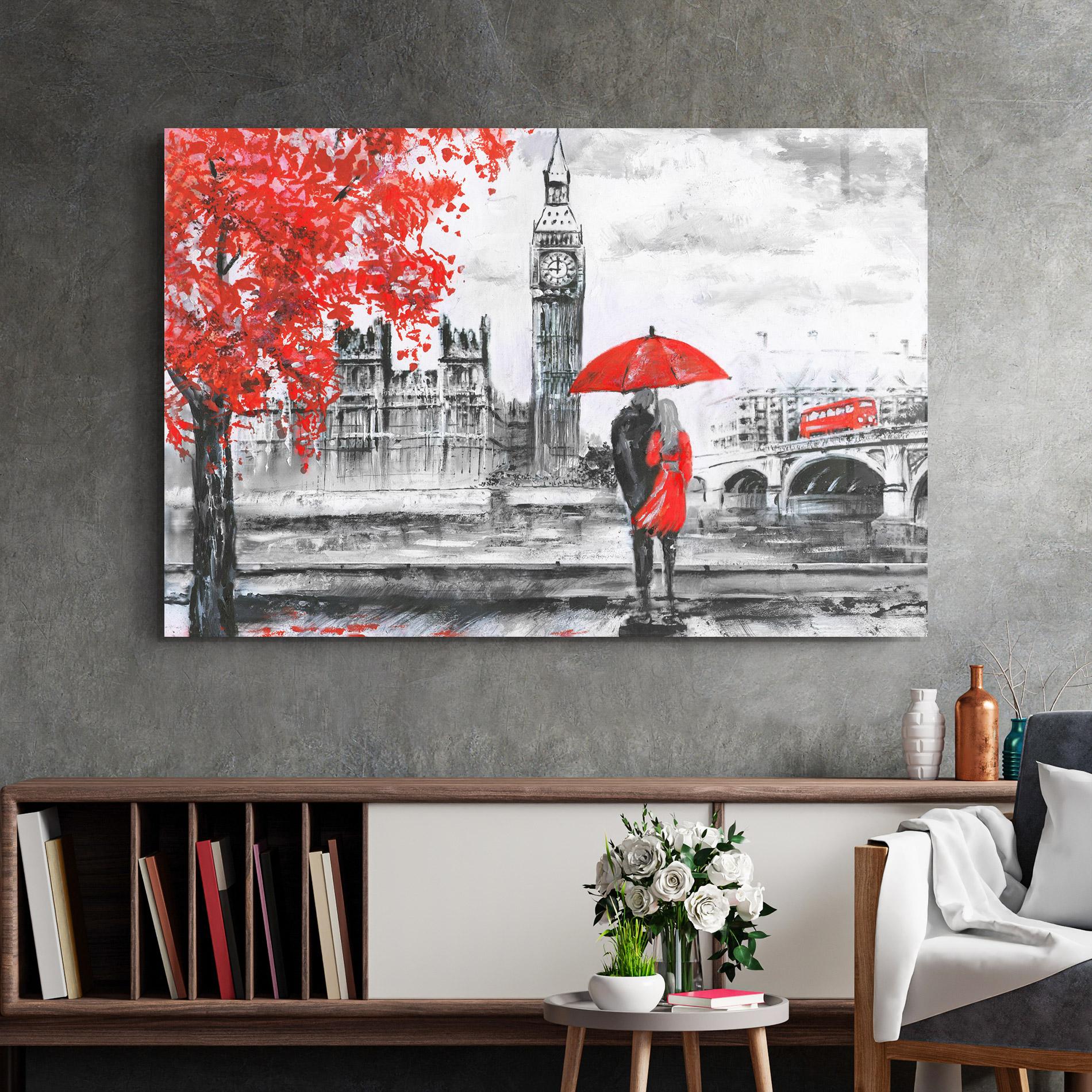 Glasbild London Love mockup 2