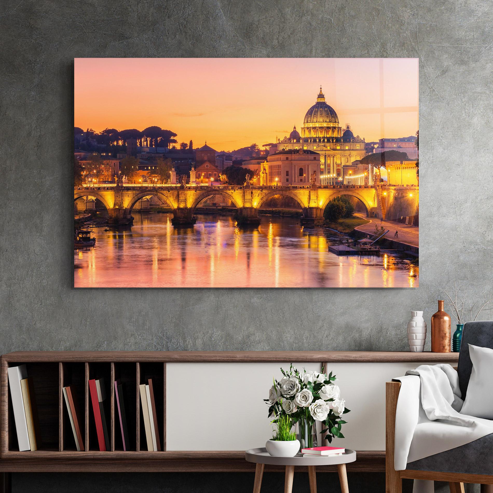 Glasbild St Peter Basilica mockup 2