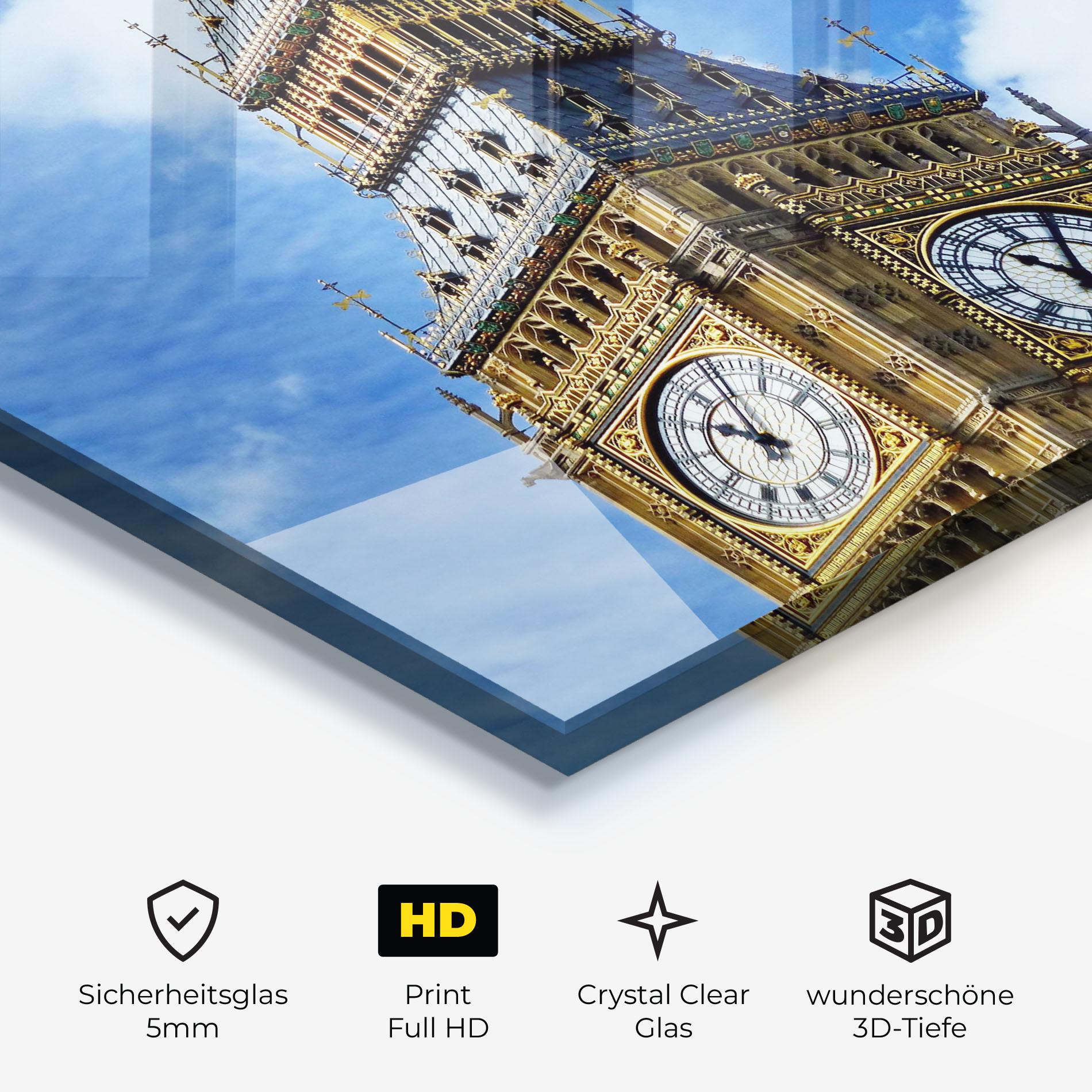Glasbild Big Ben mockup 3