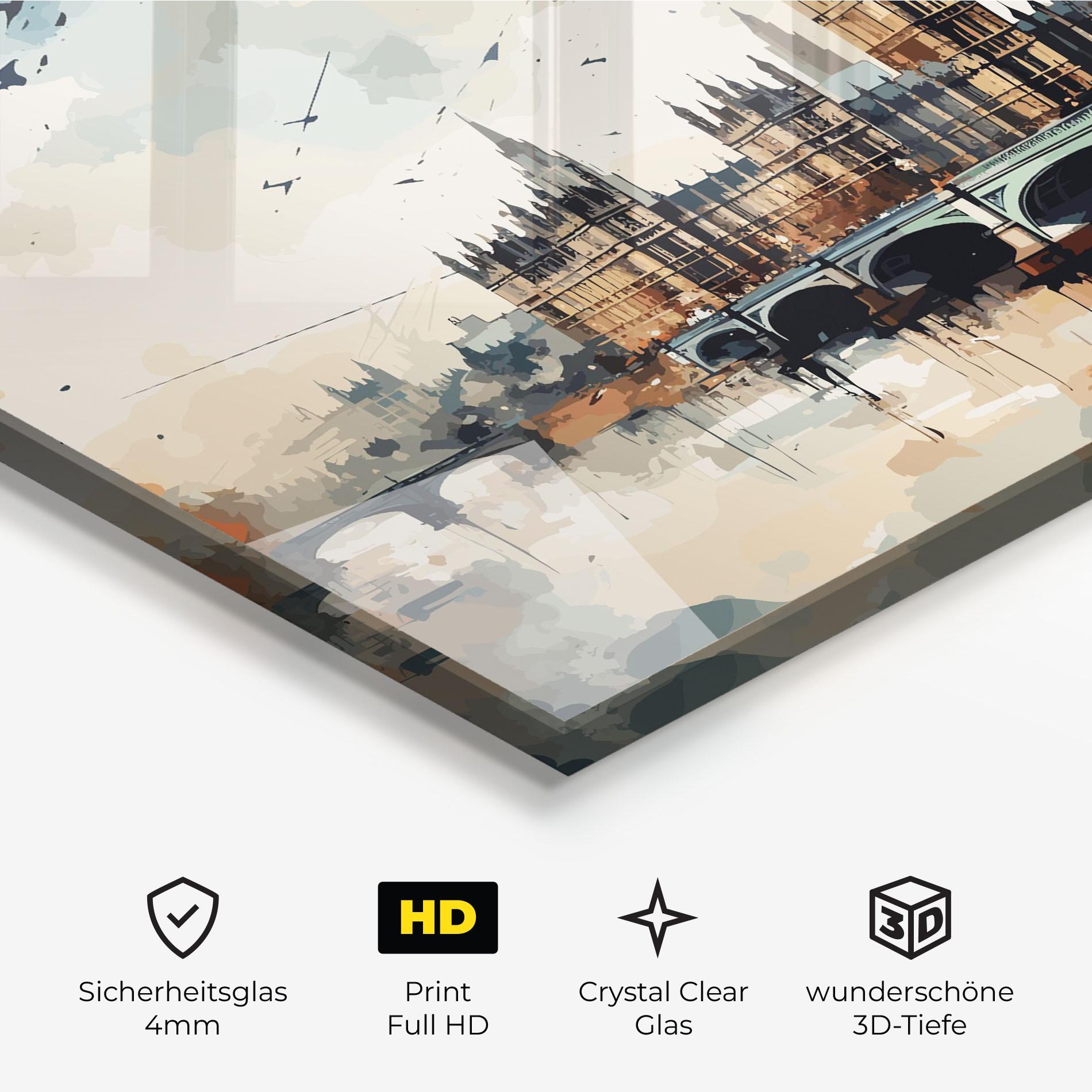 Glasbild England Art mockup 3