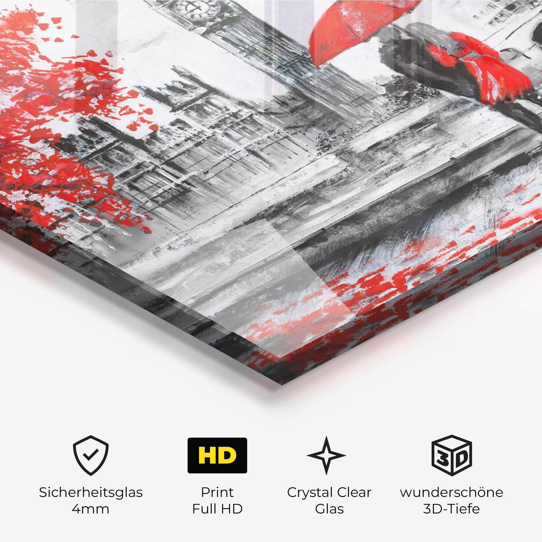 Glasbild London Love mockup 3