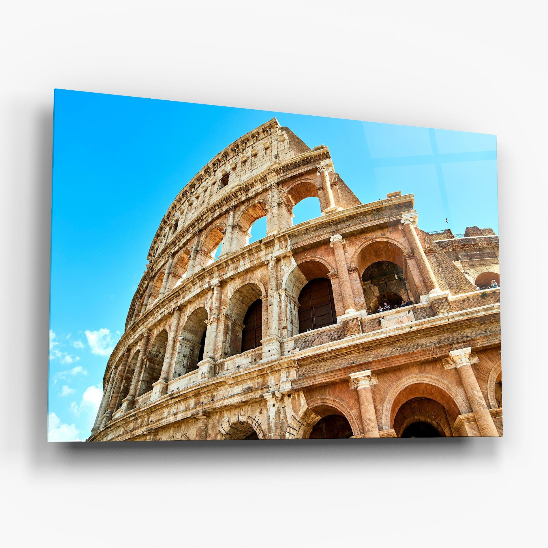 Glasbild Close Colosseum mockup 6