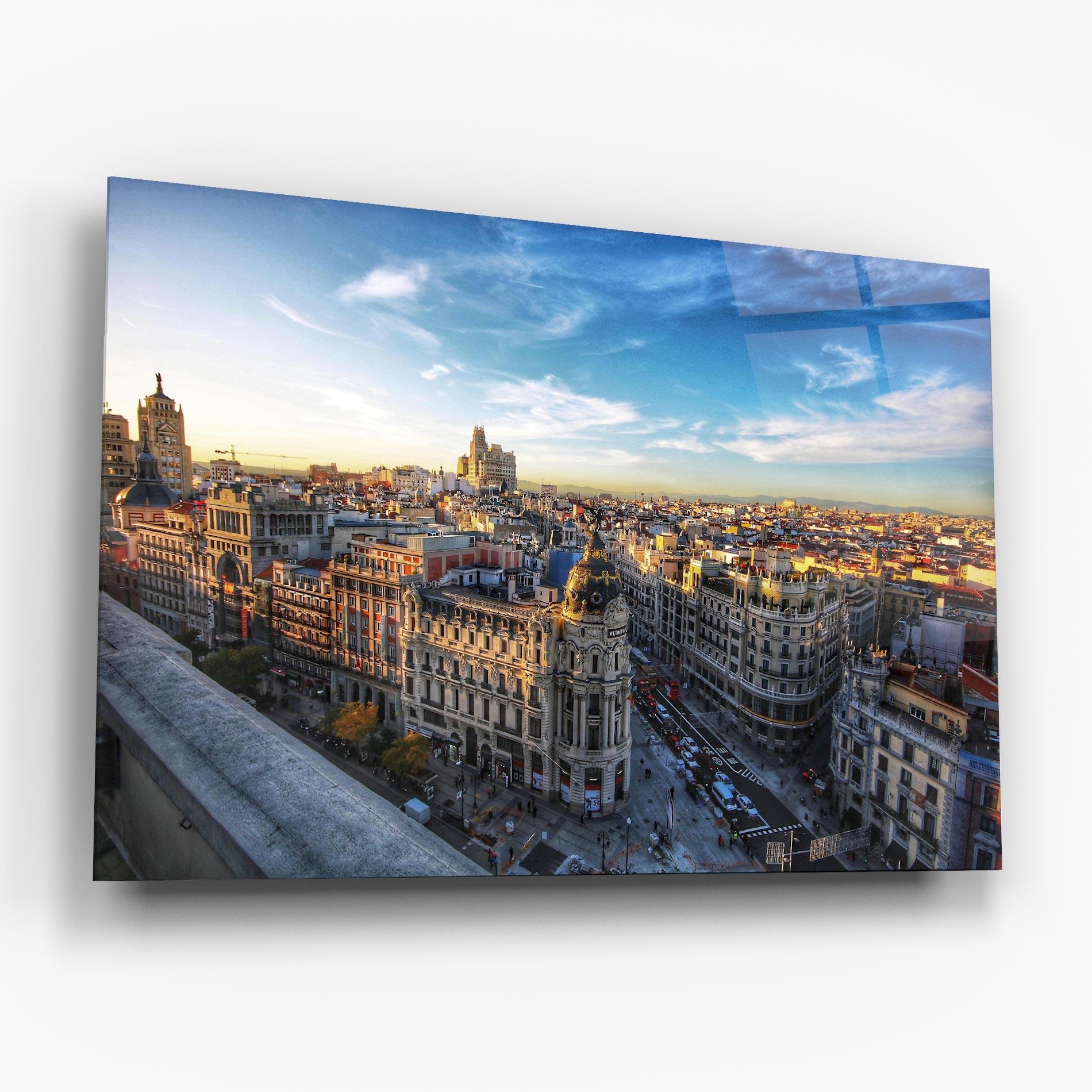 Glasbild Madrid View mockup 6