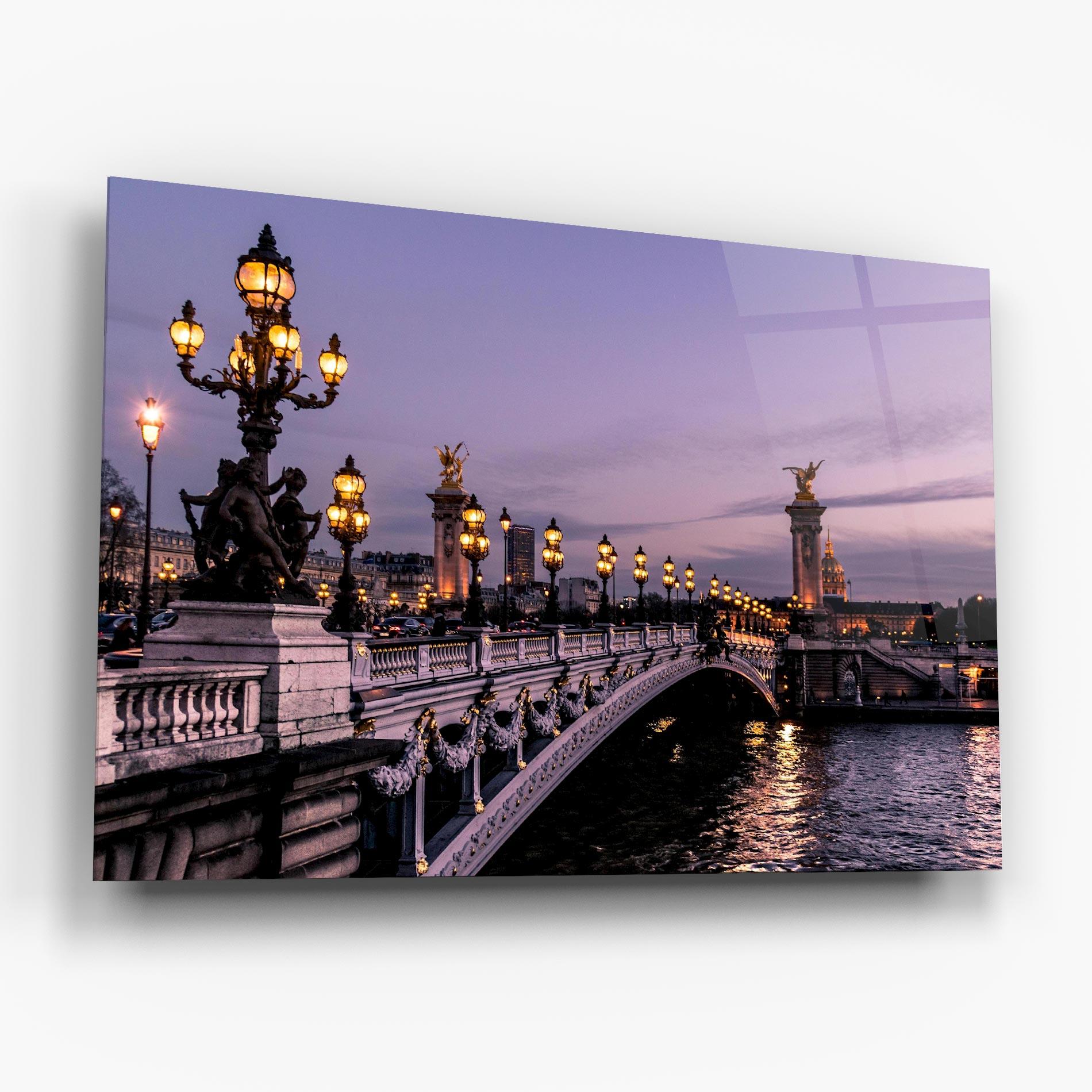 Glasbild Paris Bidge mockup 6