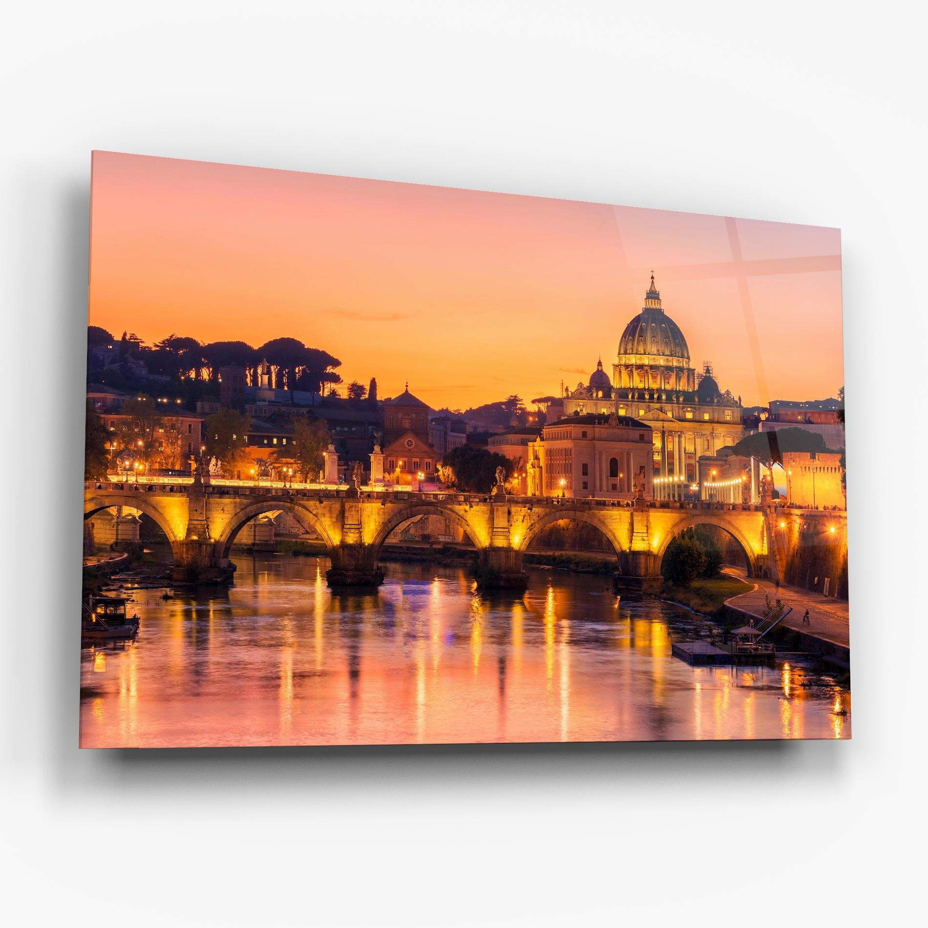 Glasbild St Peter Basilica mockup 6