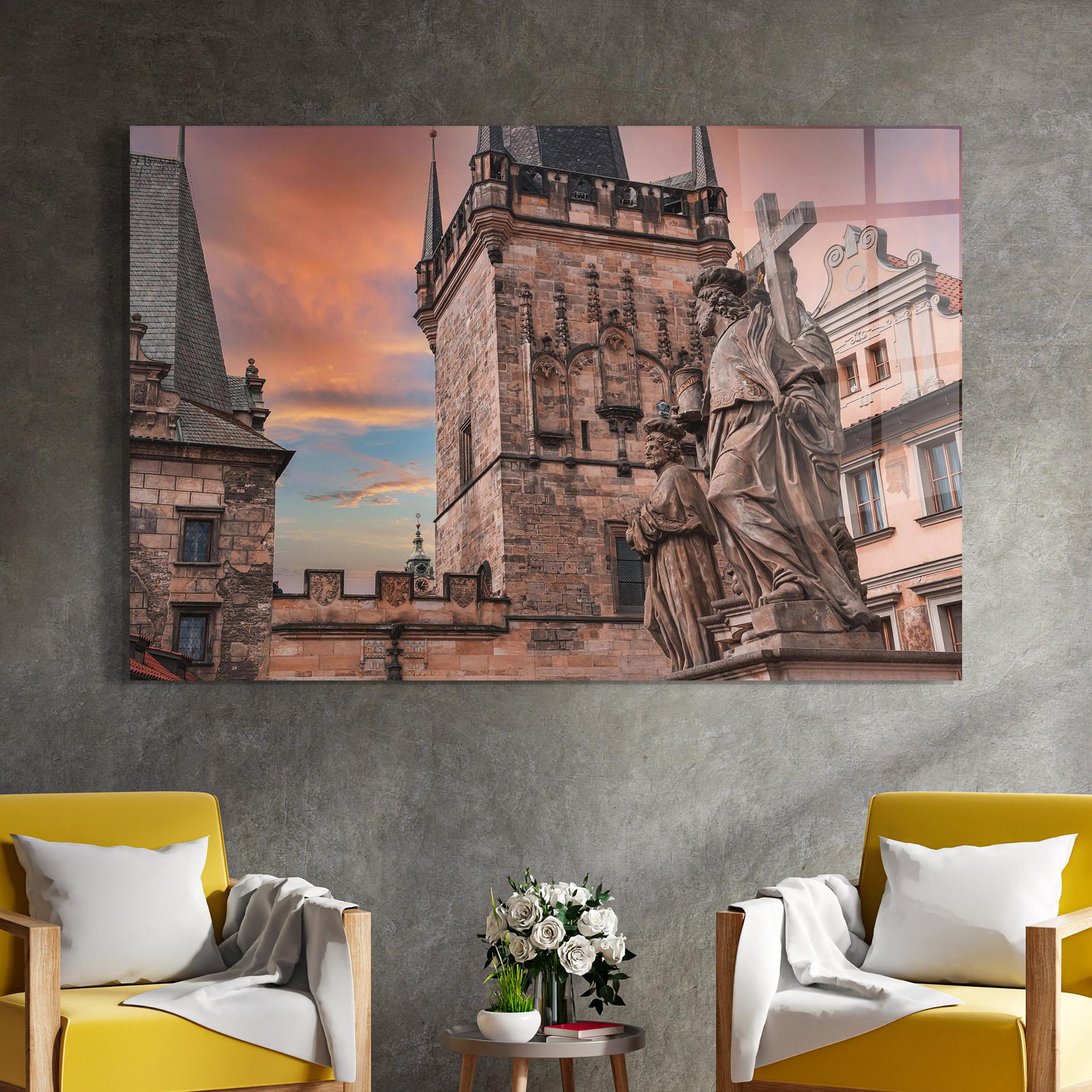 Glasbild Charles Bridge mockup 4