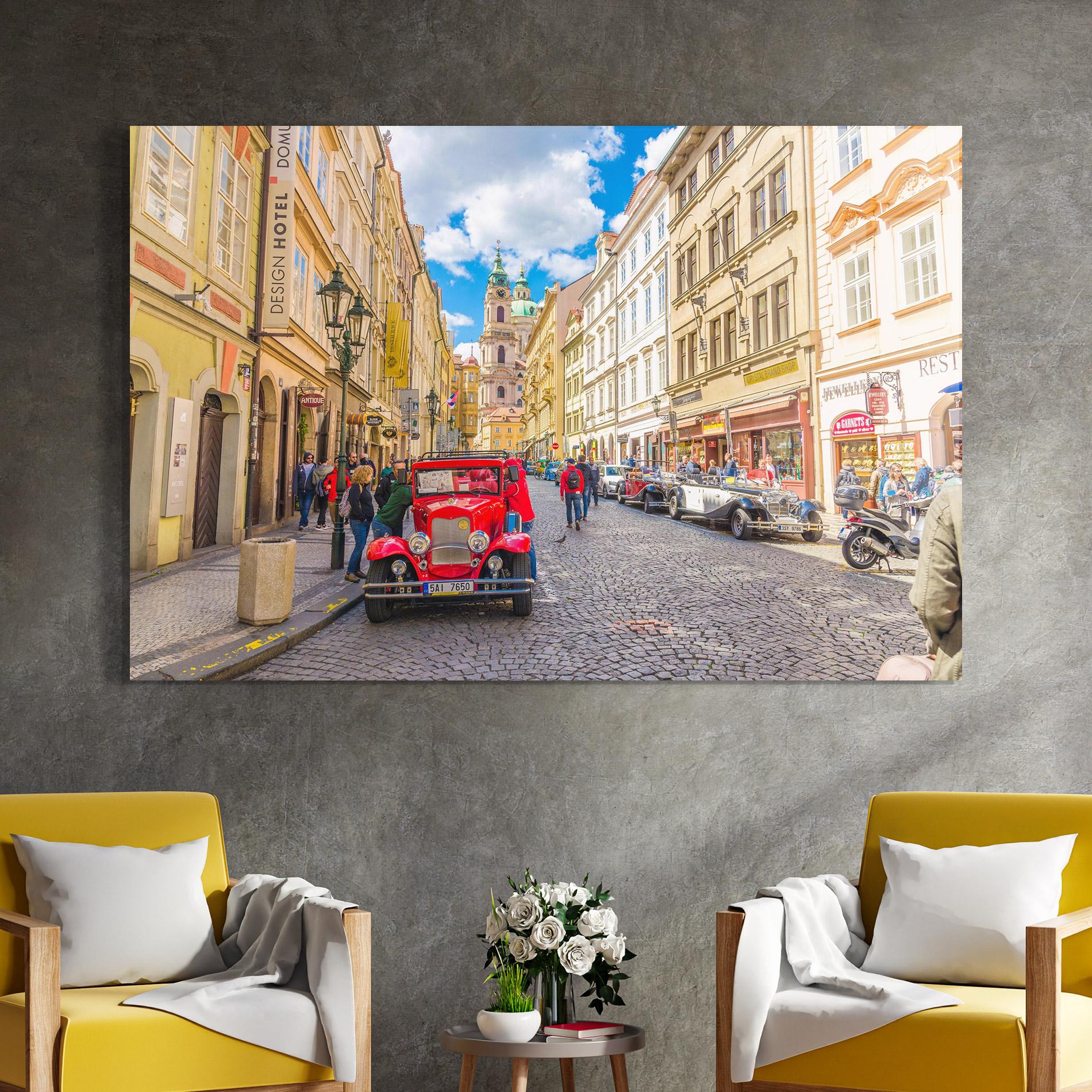 Glasbild Czech Republic Car mockup 4