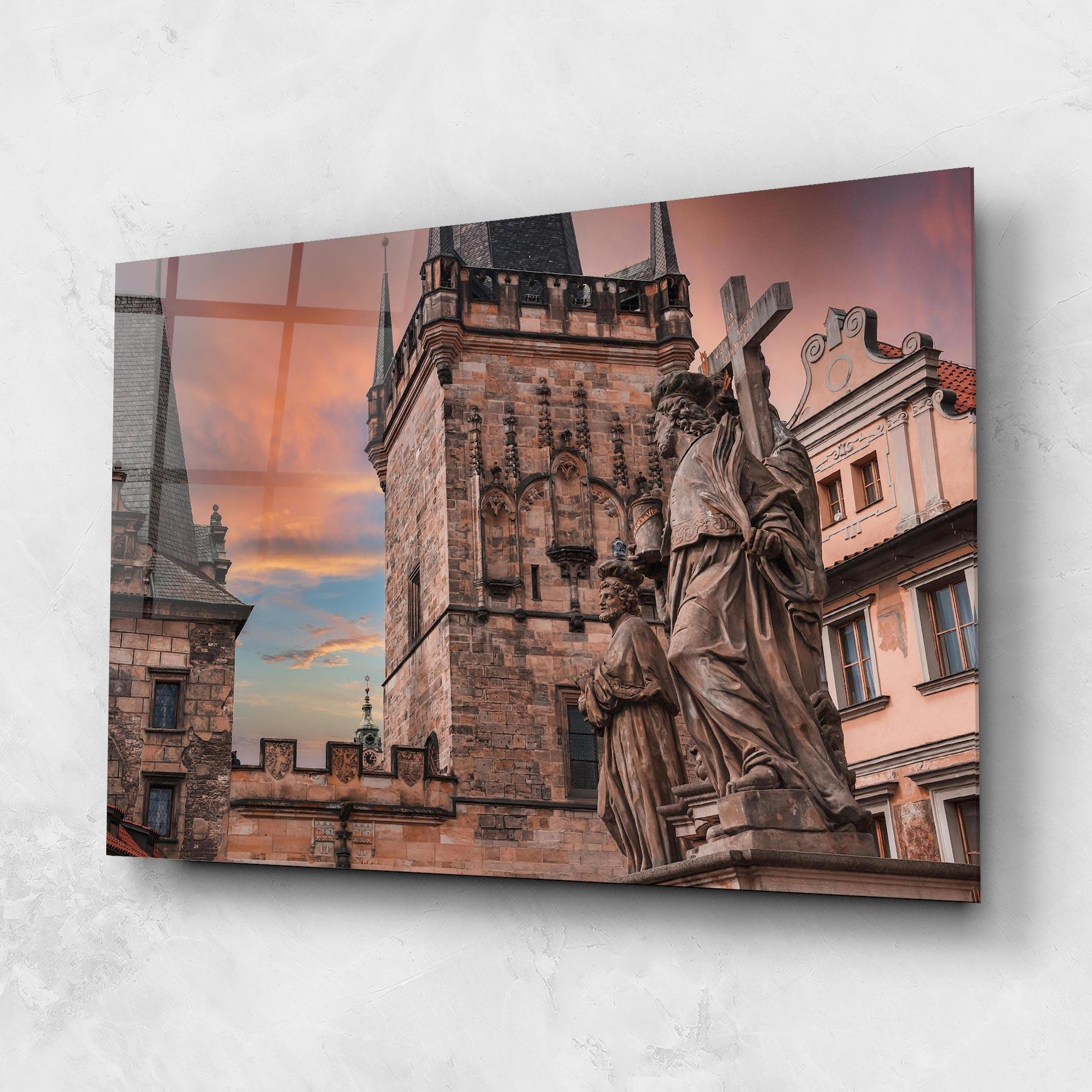 Glasbild Charles Bridge mockup 1