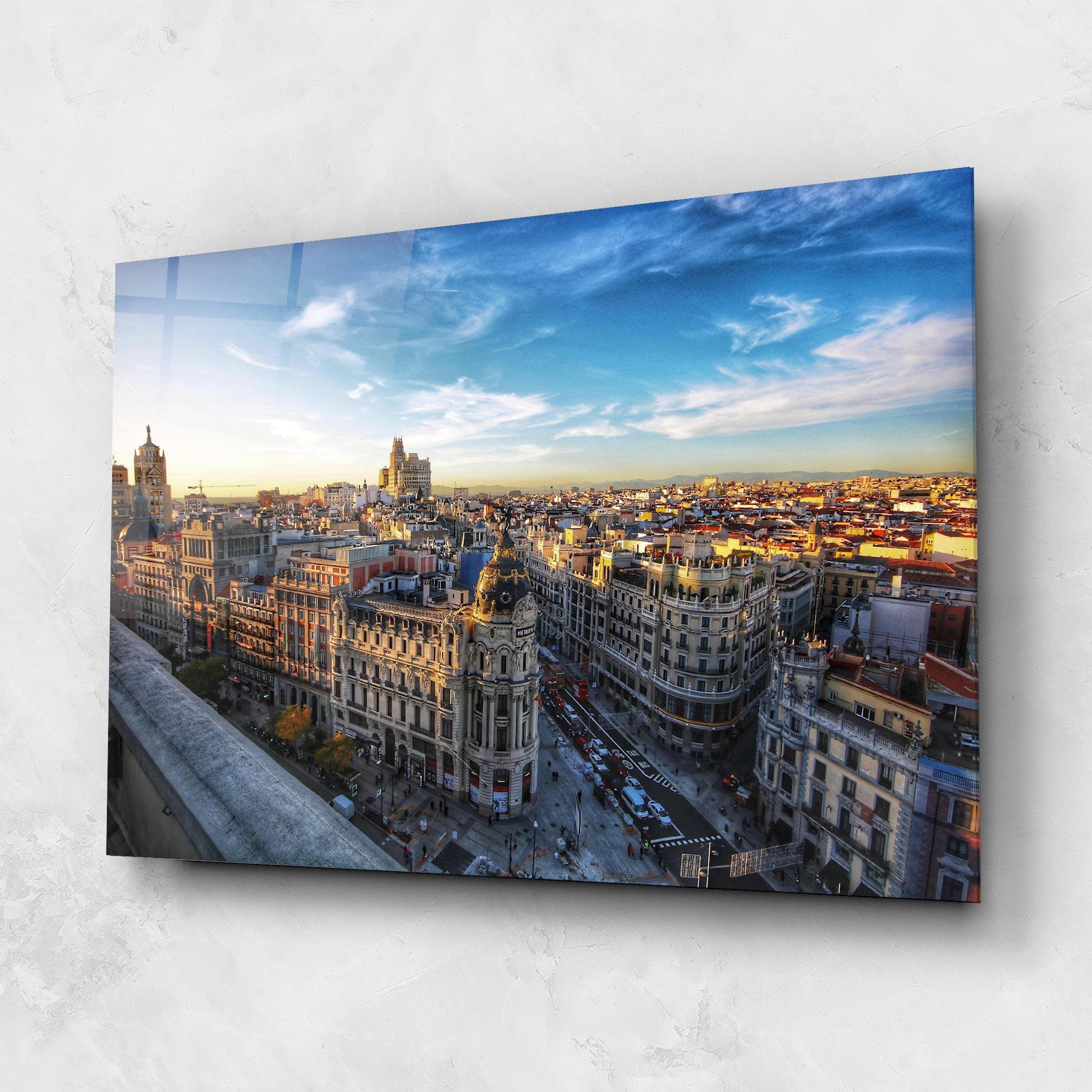 Glasbild Madrid View mockup 1