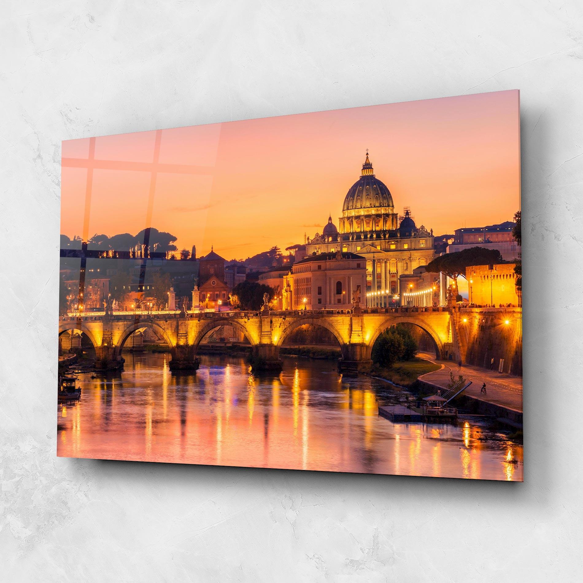 Glasbild St Peter Basilica mockup 1