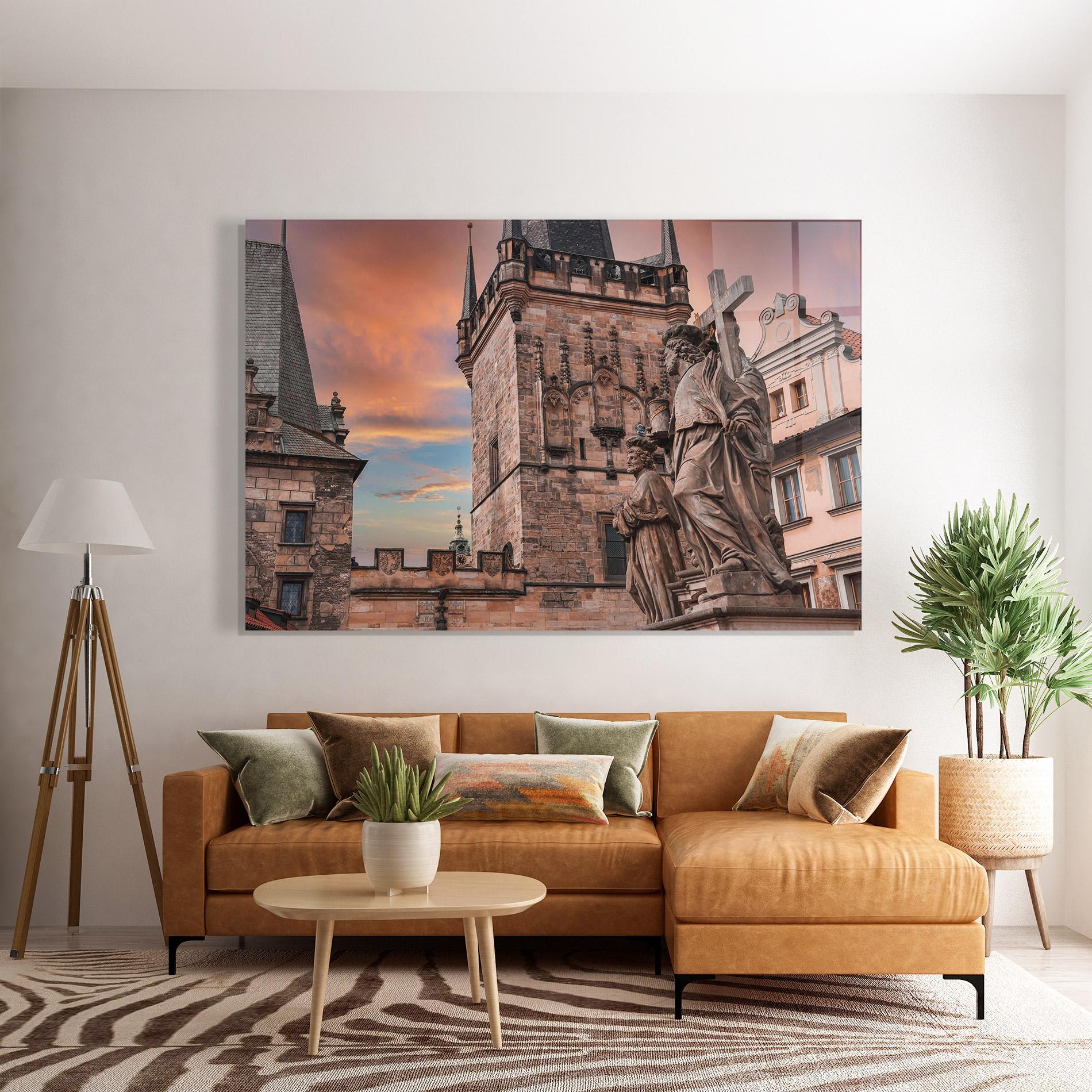 Glasbild Charles Bridge mockup 7