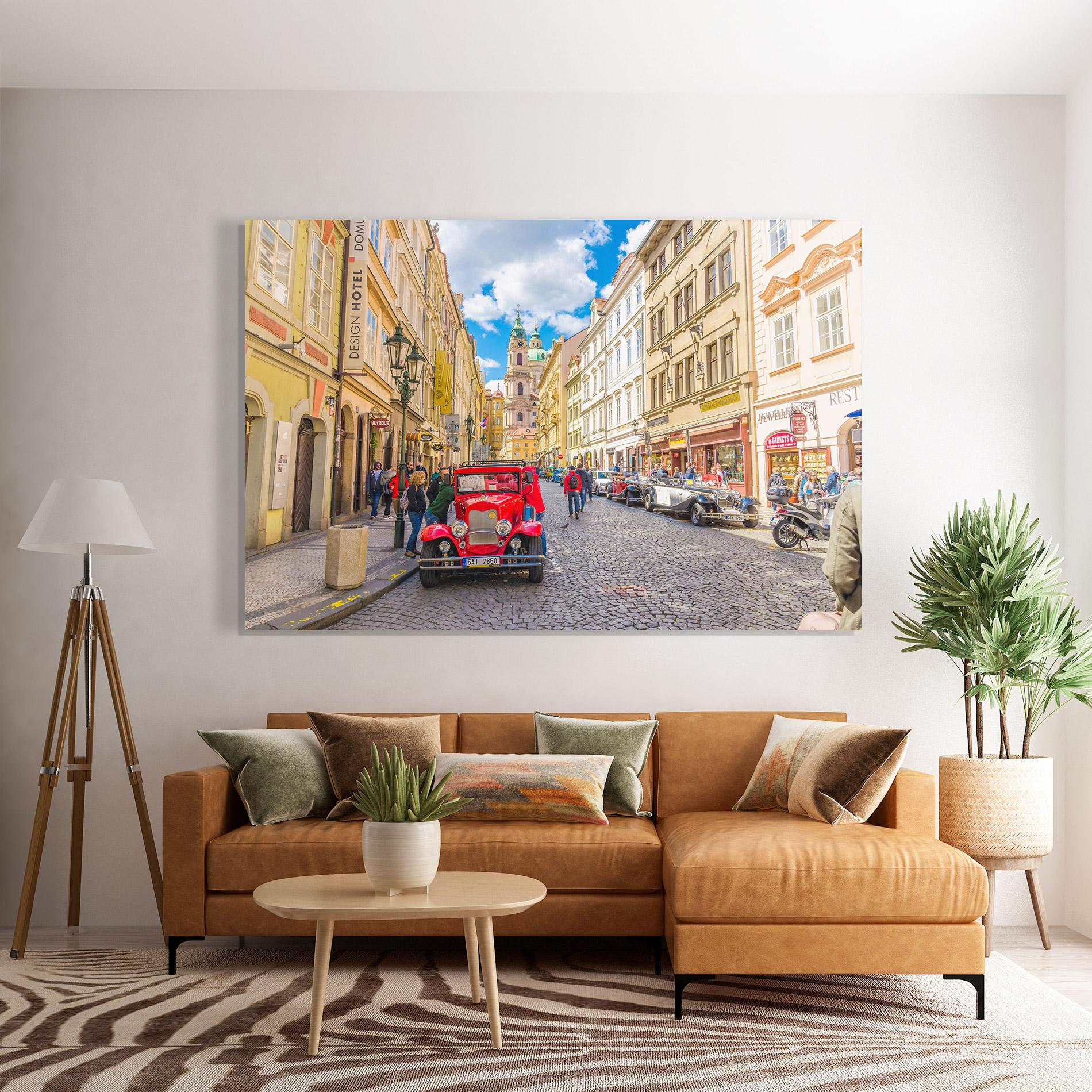 Glasbild Czech Republic Car mockup 7