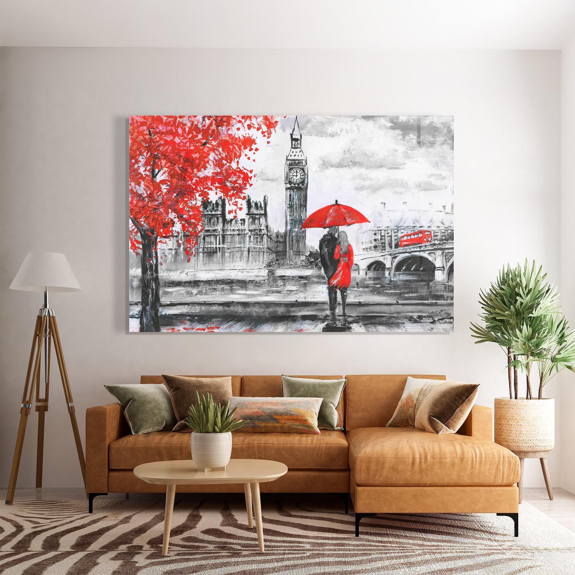 Glasbild London Love mockup 7