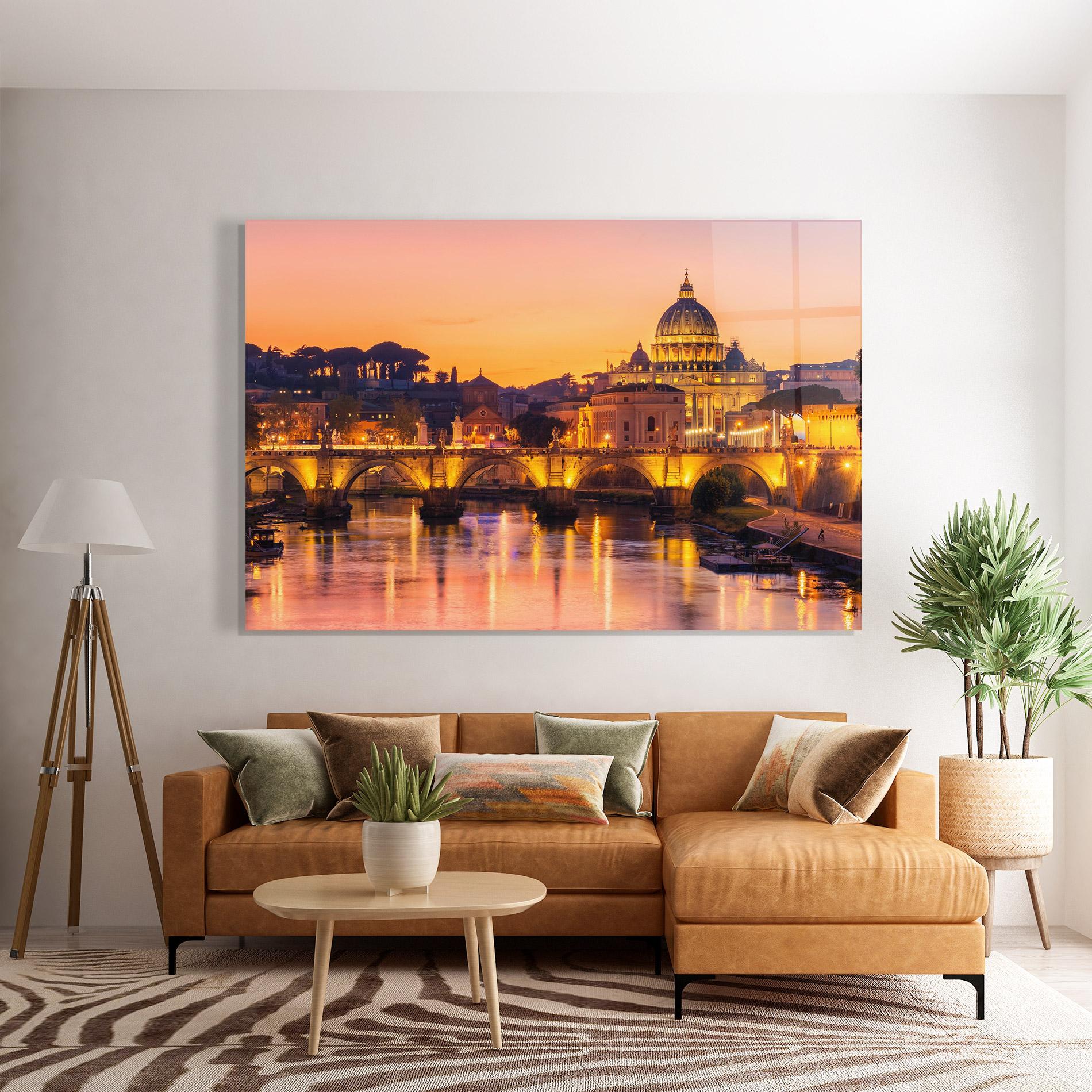 Glasbild St Peter Basilica mockup 7