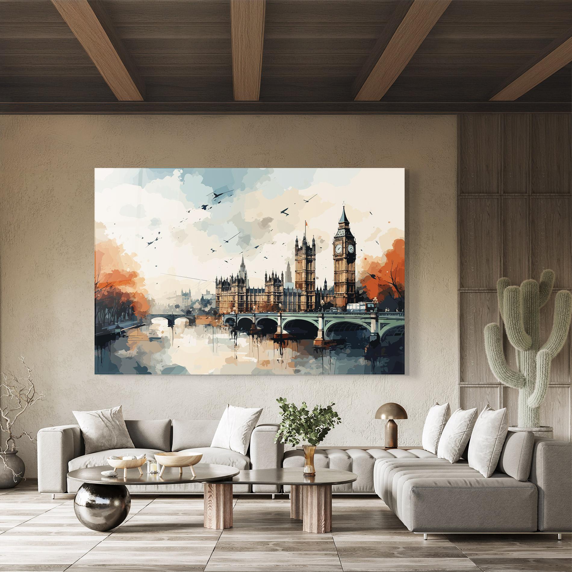 Glasbild England Art mockup 8