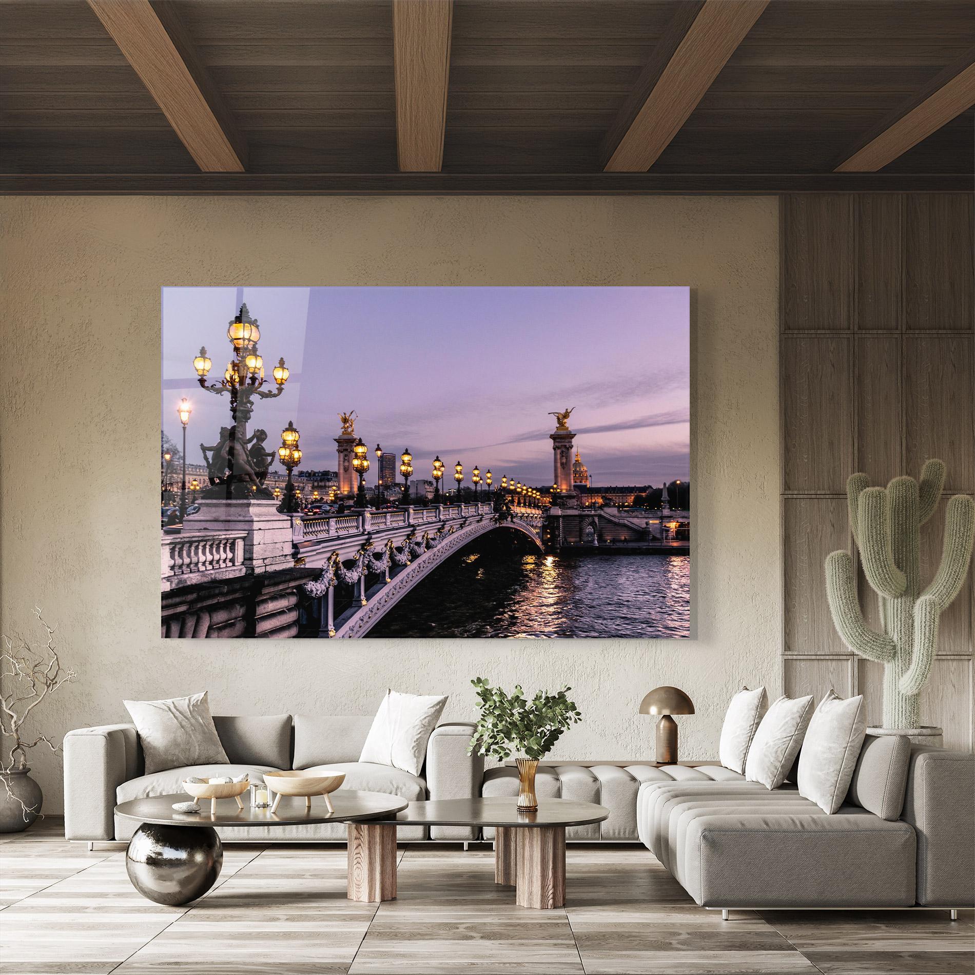 Glasbild Paris Bidge mockup 8