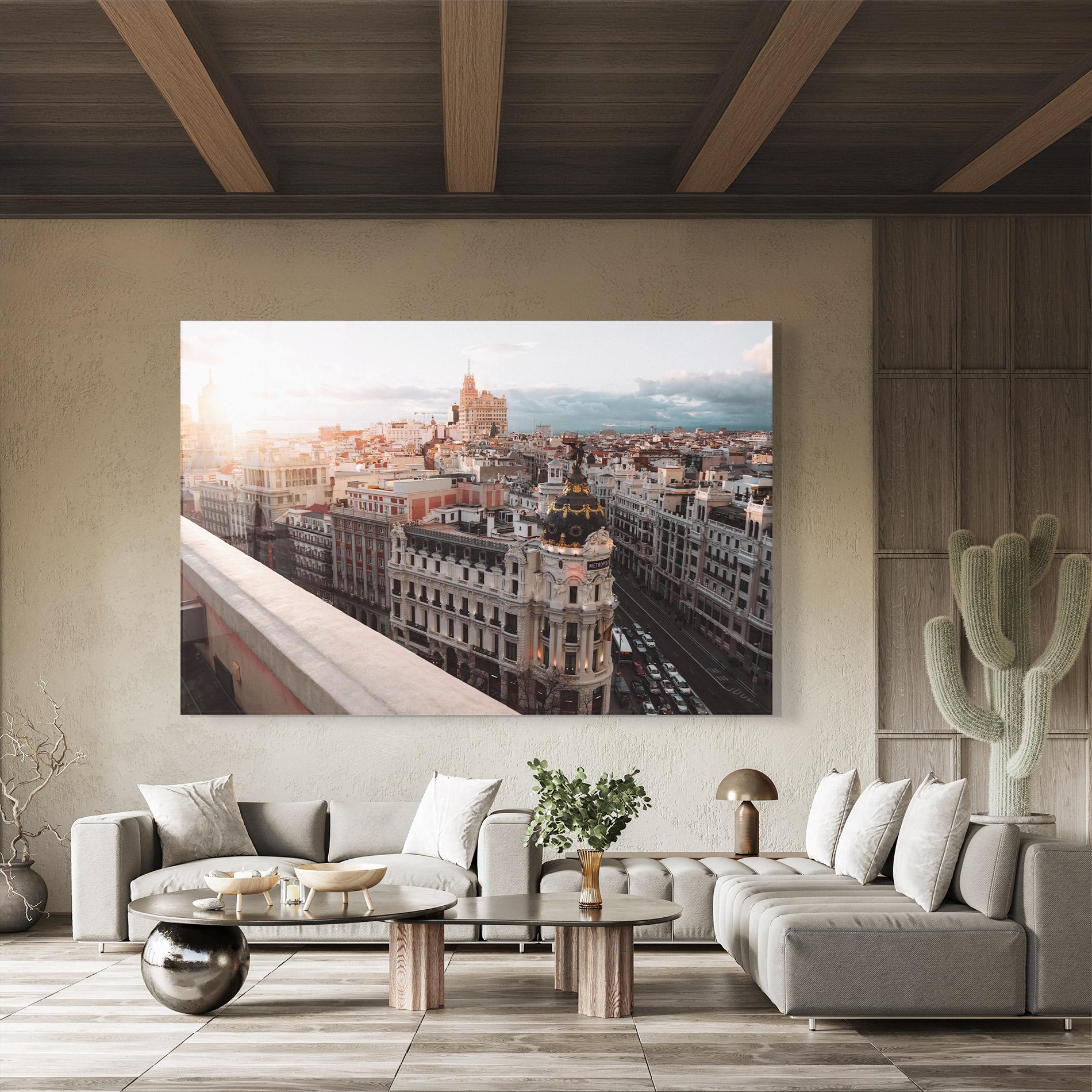 Glasbild Spain Sunrise mockup 8