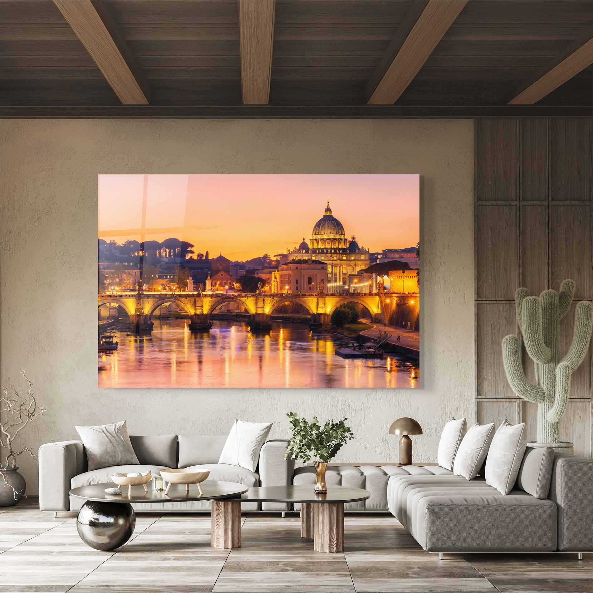 Glasbild St Peter Basilica mockup 8