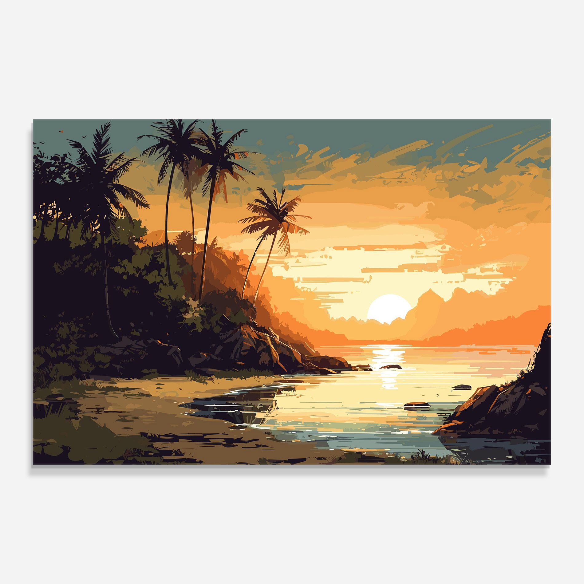Green Yellow Sunset mockup 0
